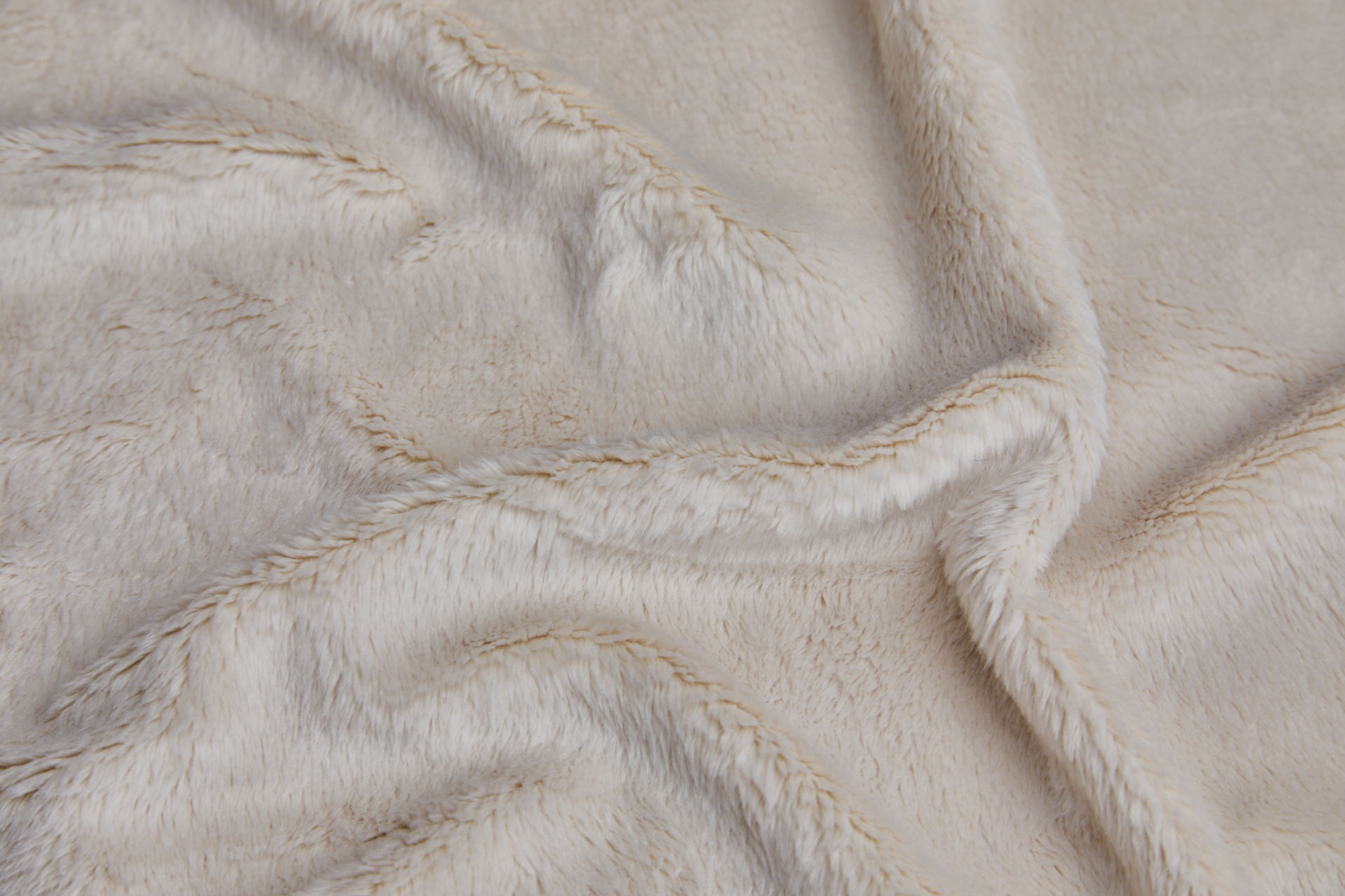 Stone Fluffy Short Pile Faux Fur fabric, image 2 of 4