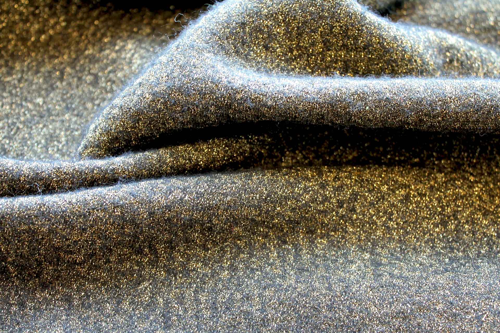 Glittery Wool Knit - Gold fabric, image 2 of 6