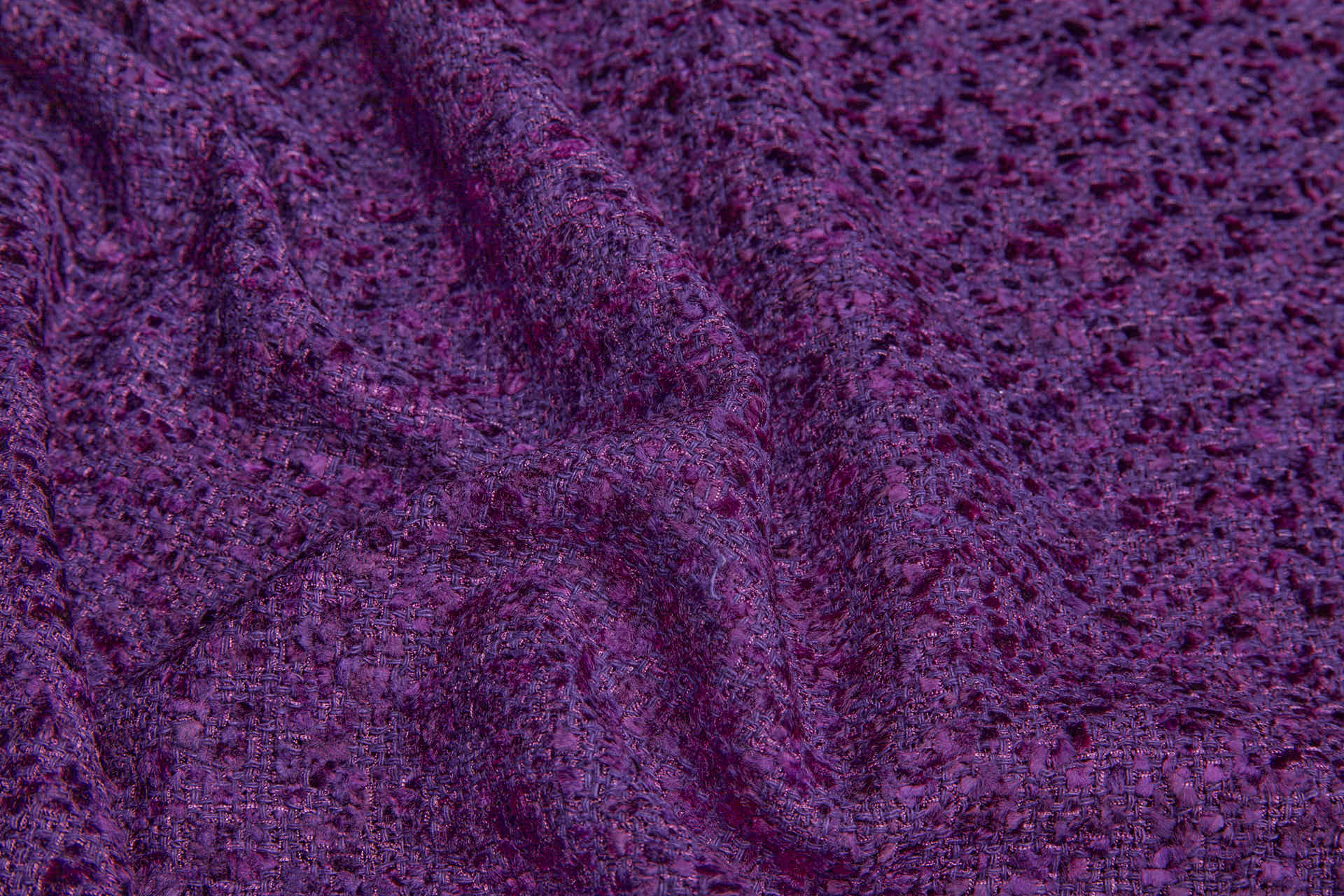 Chenille Tweed - Grape fabric