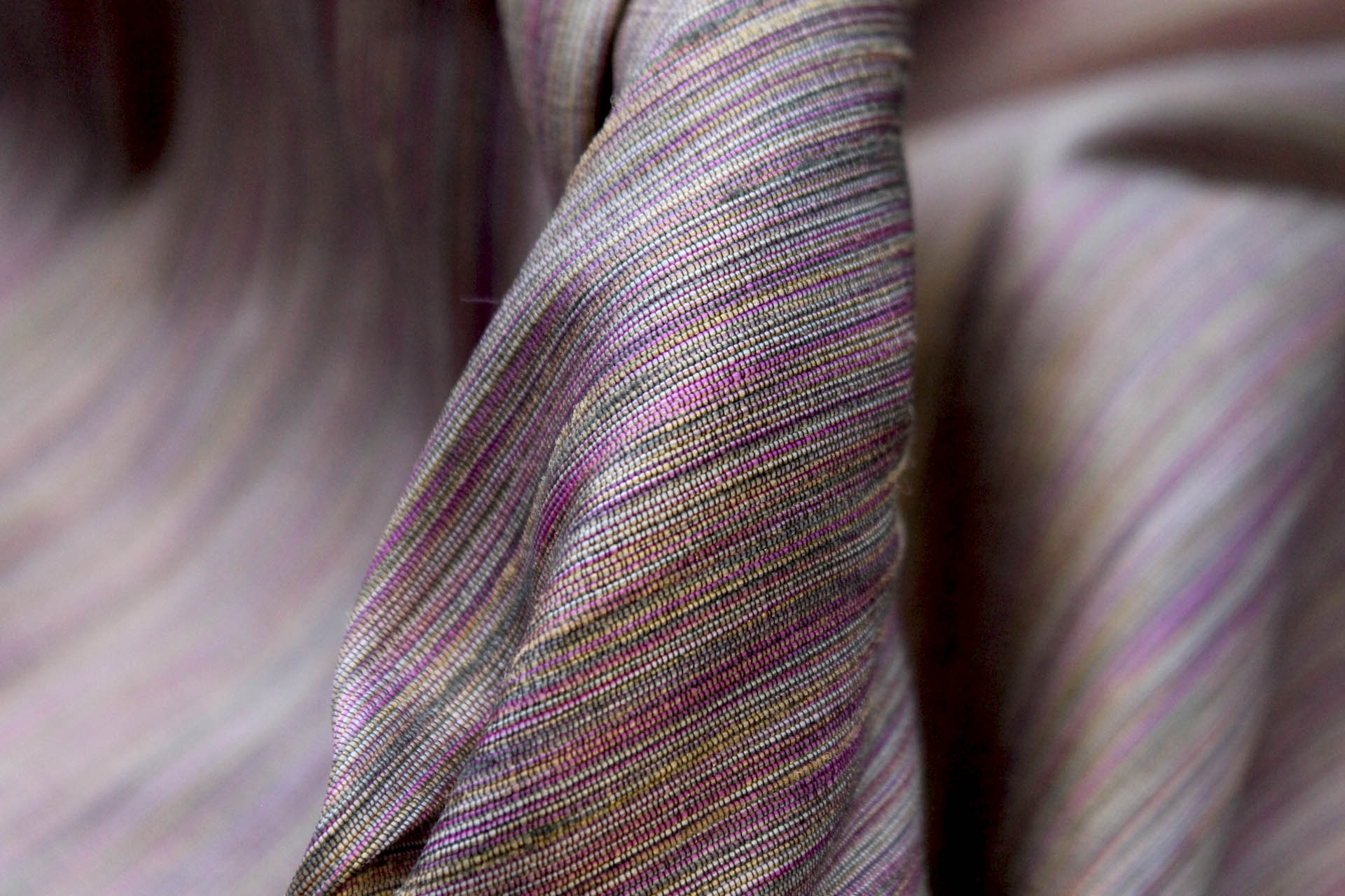 Multi Colour Marl Fabric - Chartreuse, Violet, Grey, image 3 of 7
