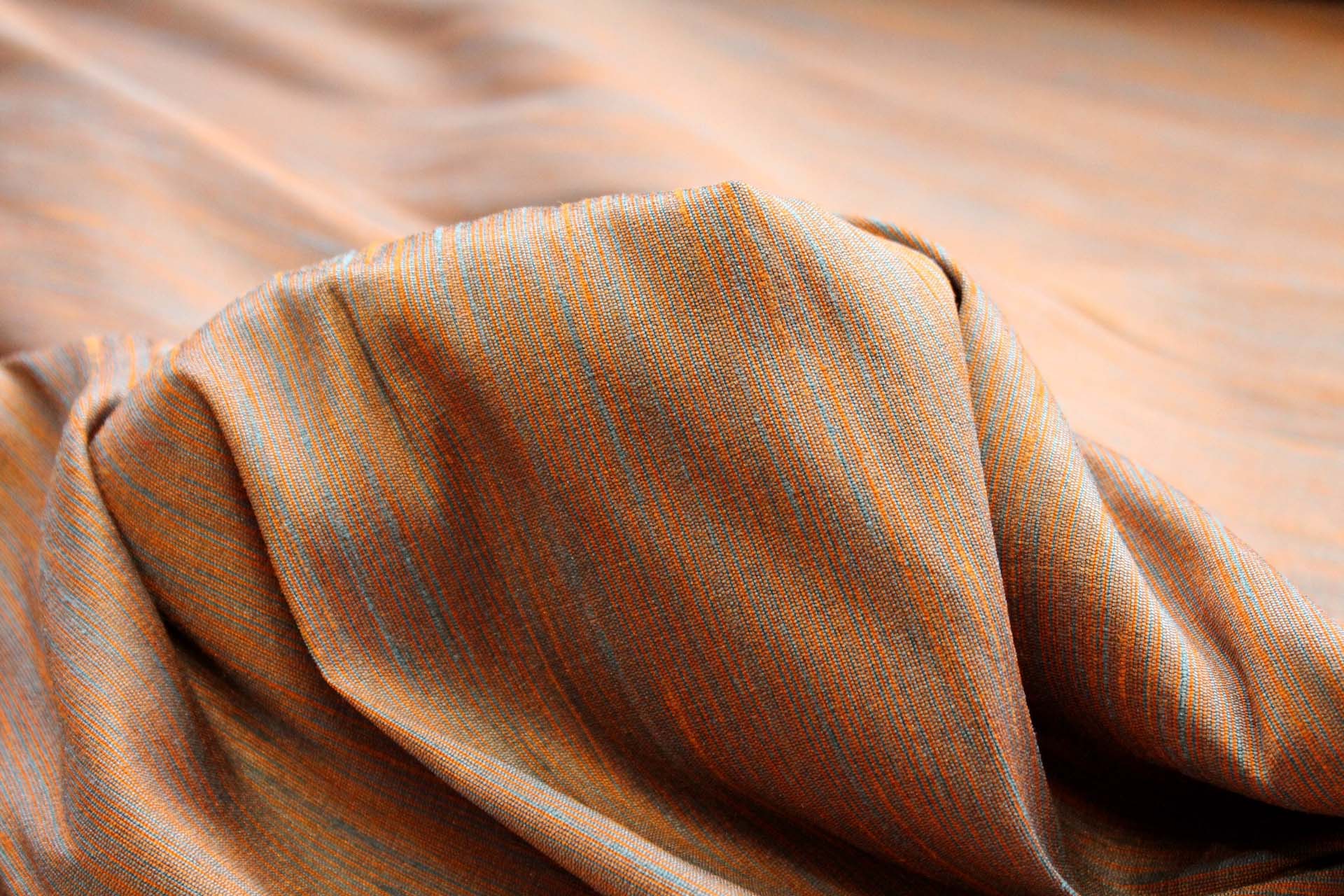 Multi Colour Marl Fabric - Orange, Blue, Grey, image 2 of 6