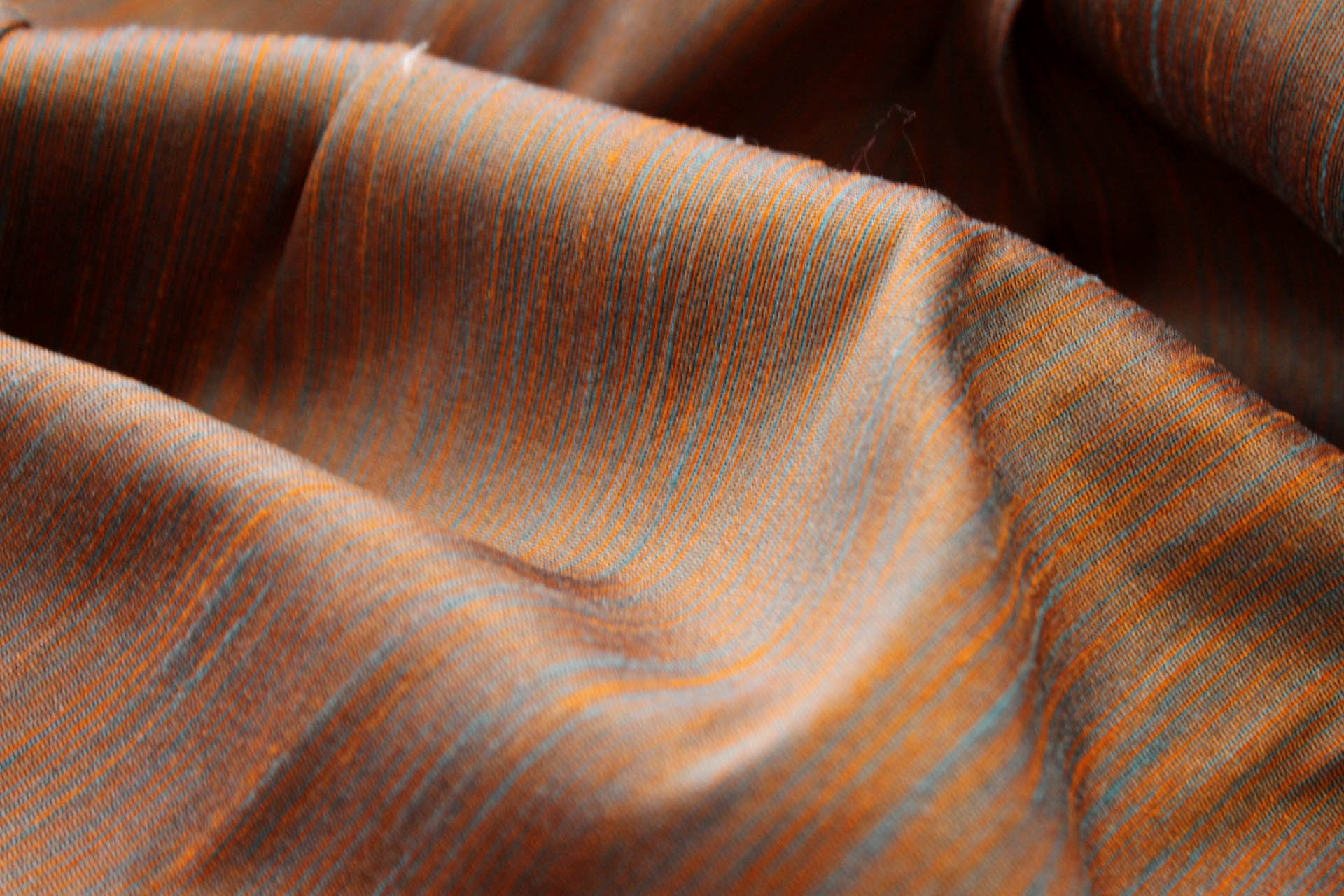Multi Colour Marl Fabric - Orange, Blue, Grey, image 3 of 6