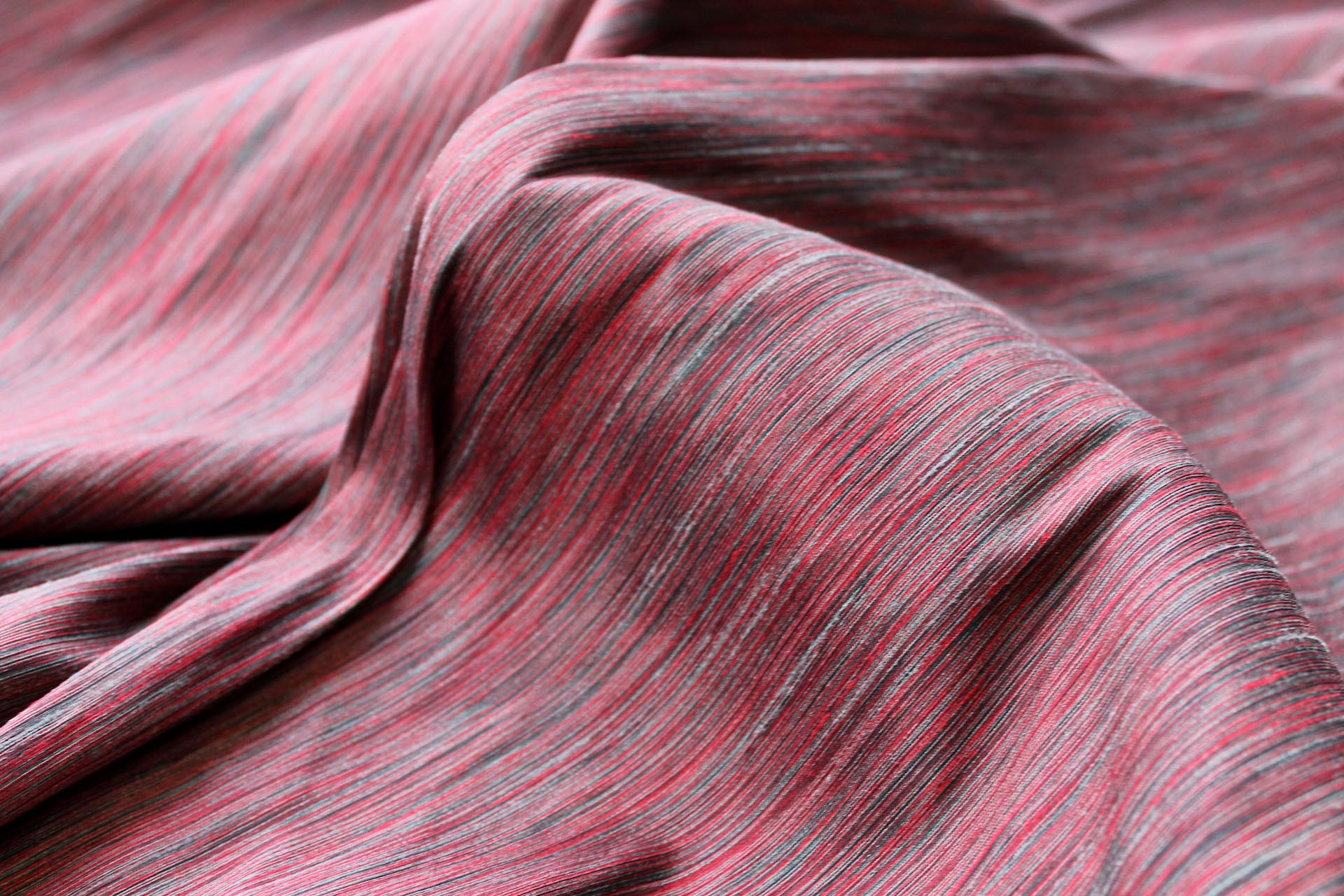 Multi Colour Marl Fabric - Red, Black, Grey, image 6 of 7