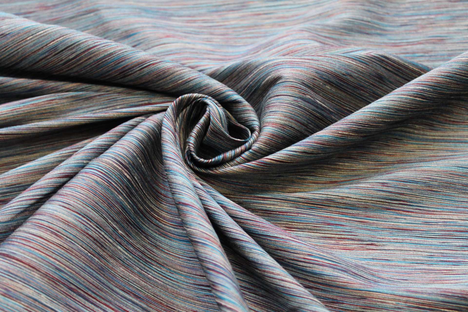 Multi Colour Marl Fabric - Teal, Burgundy, Greige, image 2 of 7