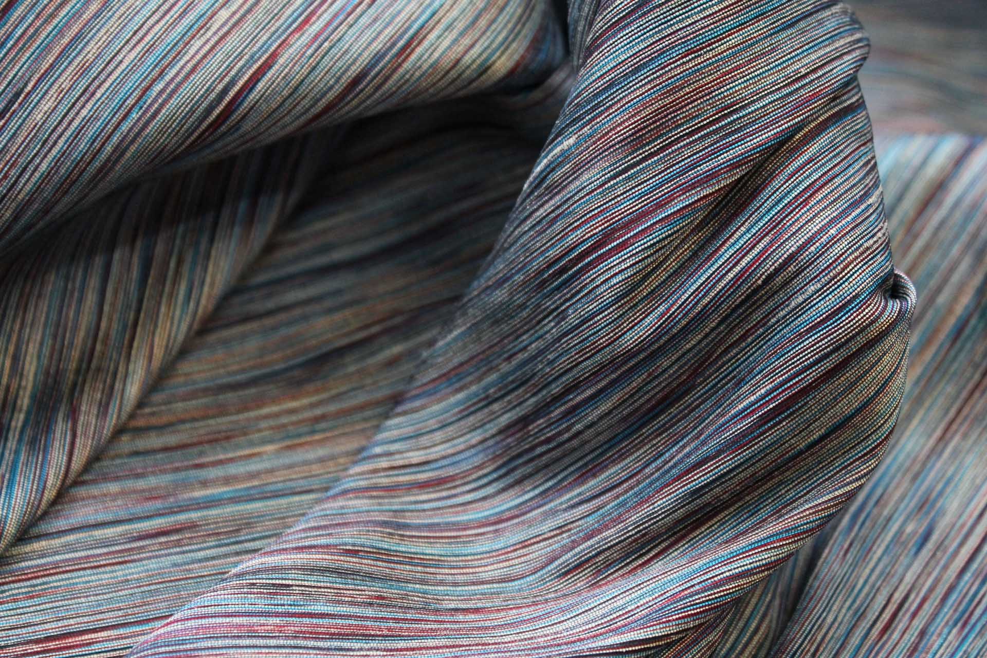 Multi Colour Marl Fabric - Teal, Burgundy, Greige, image 4 of 7