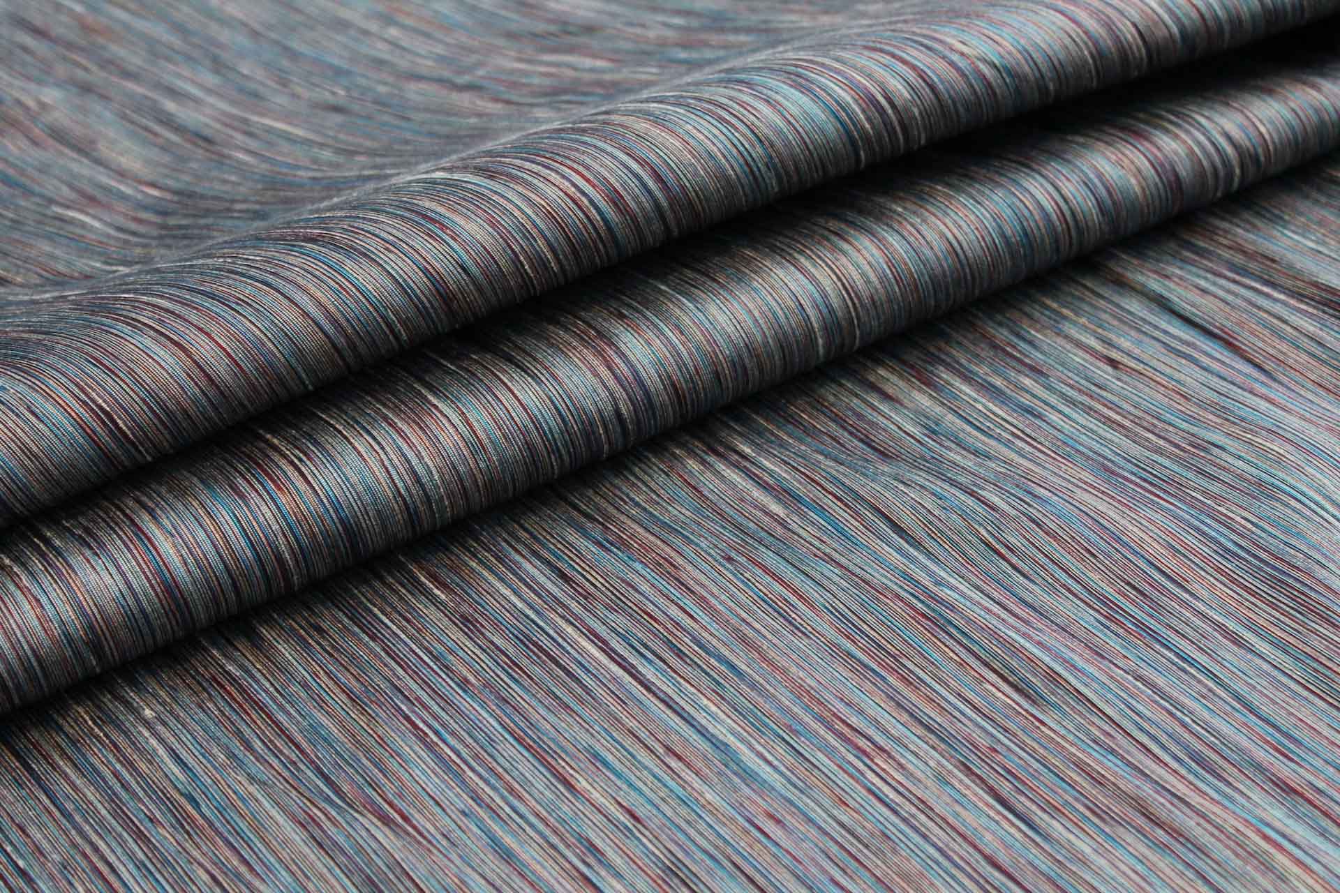 Multi Colour Marl Fabric - Teal, Burgundy, Greige, image 6 of 7