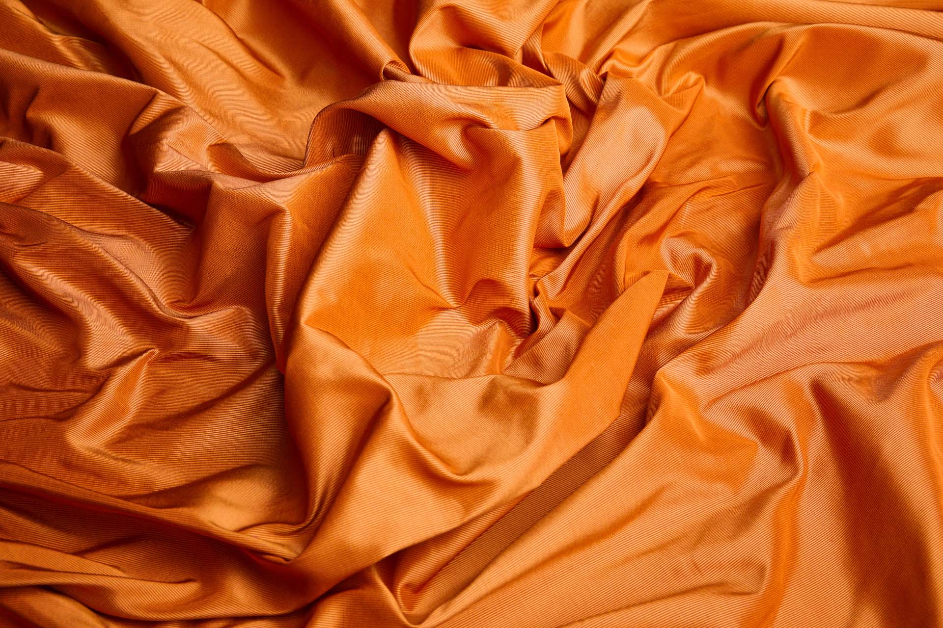 Heavy Weight Silk Taffeta - 3-Tone - Red, Yellow and Orange fabric, image 5 of 7