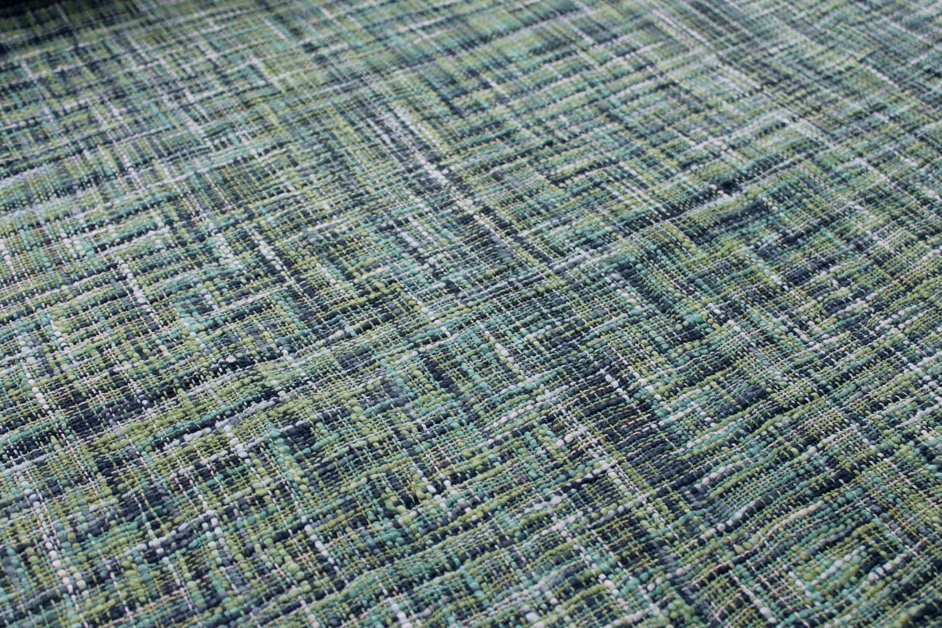 Chunky Weave Cotton Matka - Forest Greens fabric, image 2 of 6