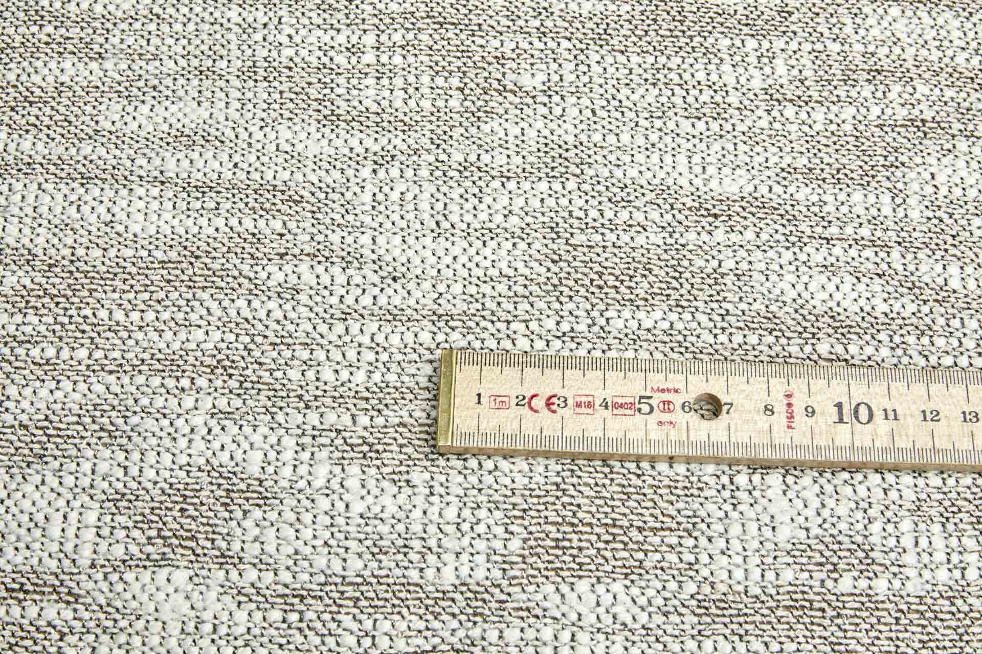 Slub Texture Weave - Ecru & Black fabric, image 2 of 7