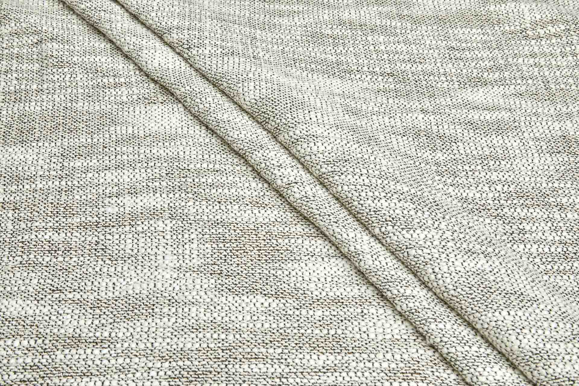 Slub Texture Weave - Ecru & Black fabric, image 5 of 7