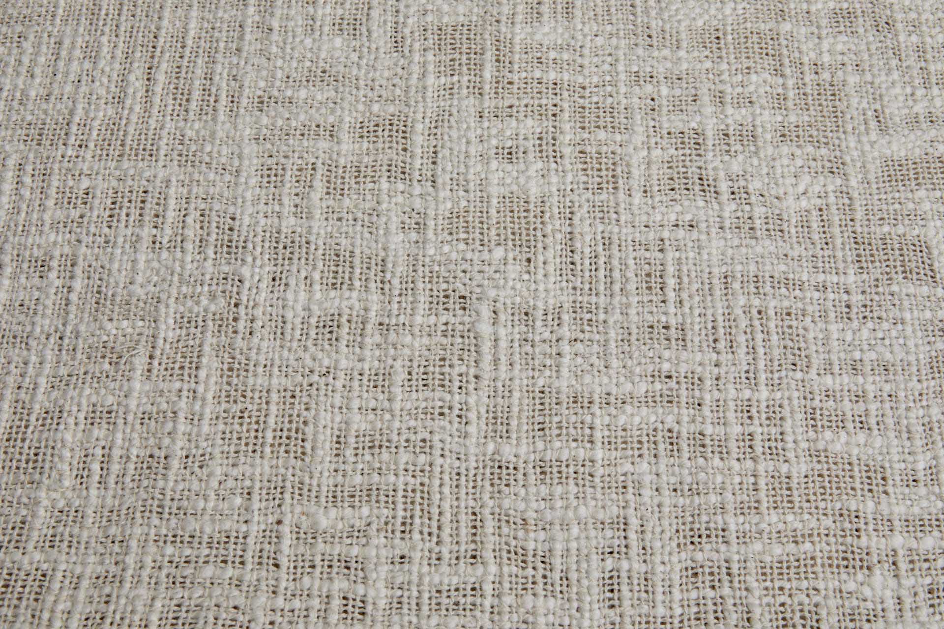 Textured Loose Weave Slub Cotton - Ecru fabric, image 2 of 8
