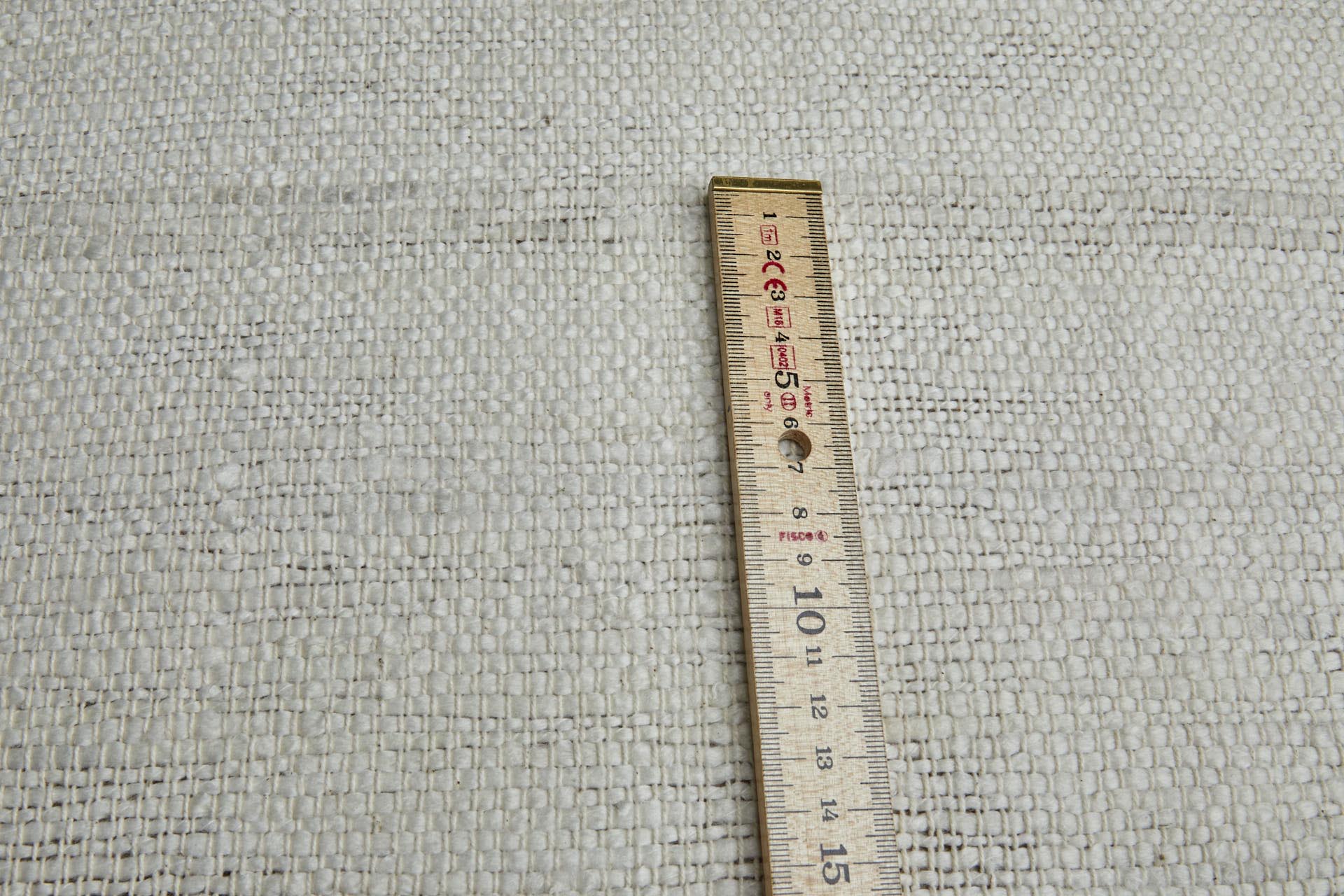 Cotton and Acrylic Chunky Weave - Ecru fabric, image 3 of 8