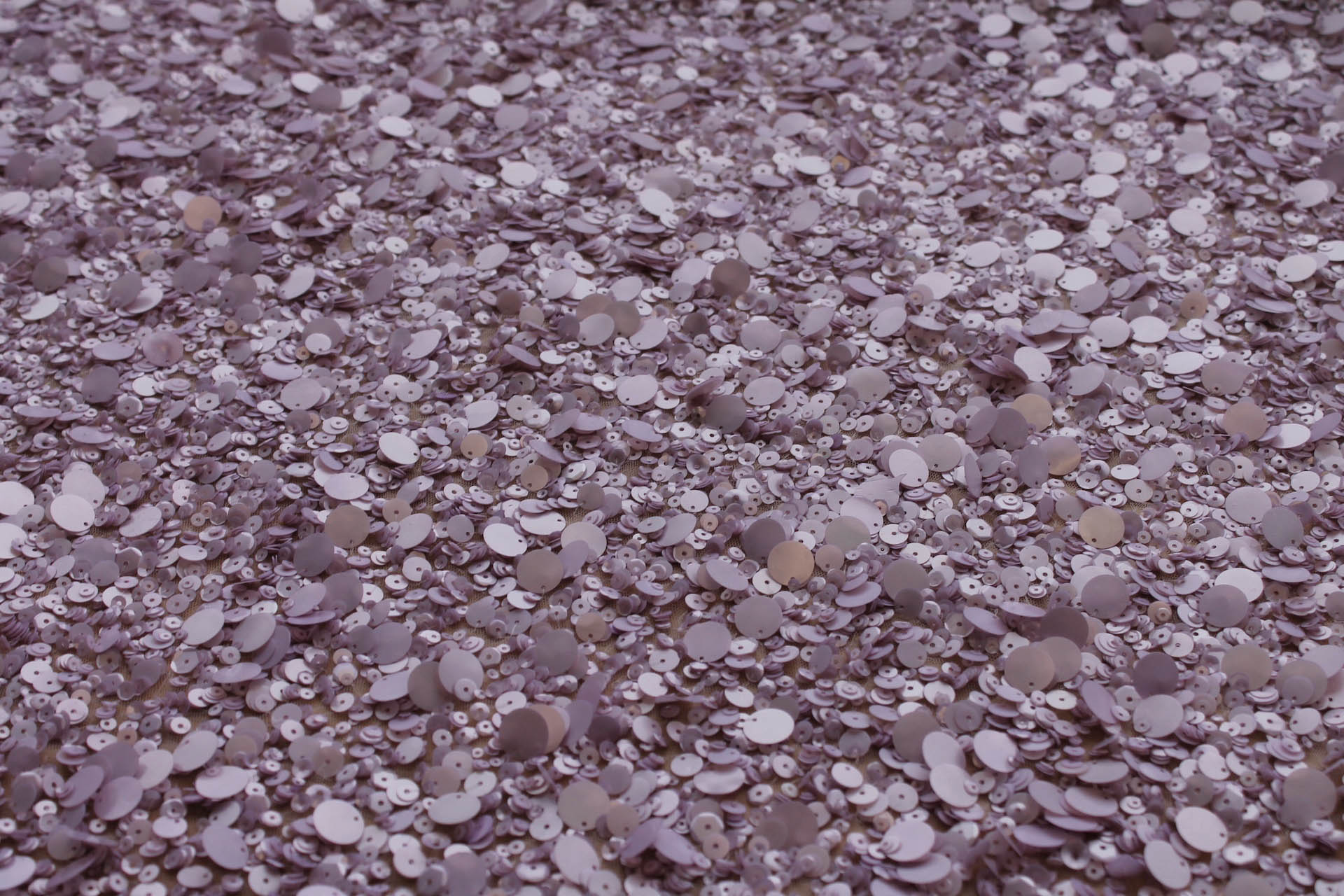 Mixed Sequins On Tulle - Lilac fabric, image 3 of 6