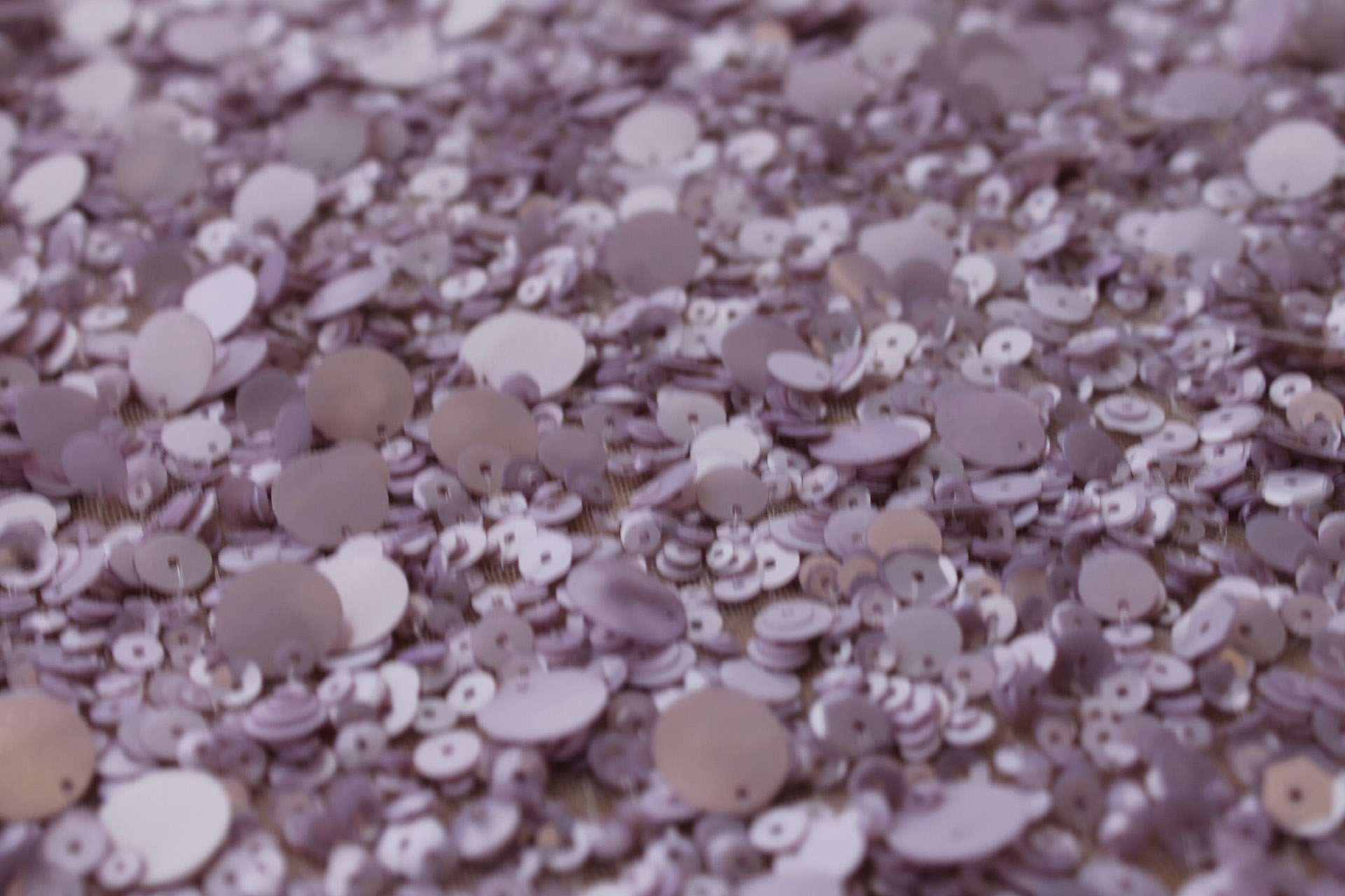 Mixed Sequins On Tulle - Lilac fabric, image 4 of 6