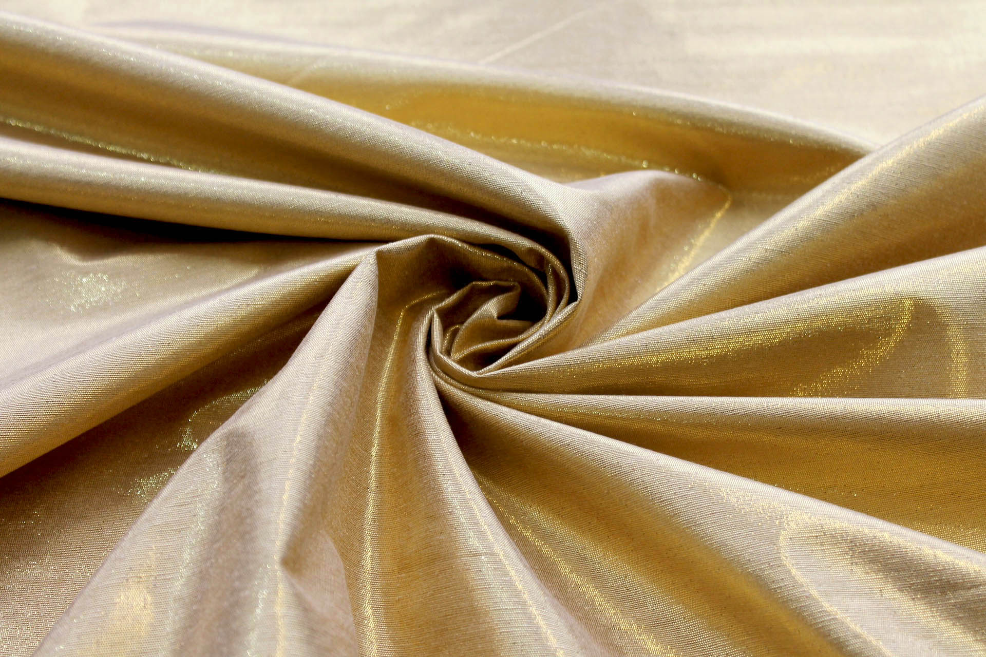 Metallic Silk Noil - New Straw Gold shot Bright Gold fabric
