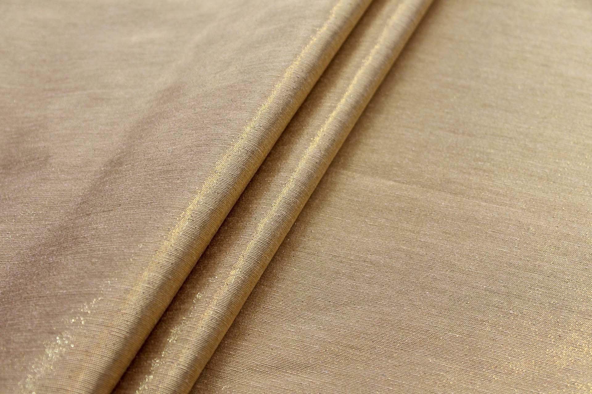 Metallic Silk Noil - New Straw Gold shot Bright Gold fabric, image 3 of 6