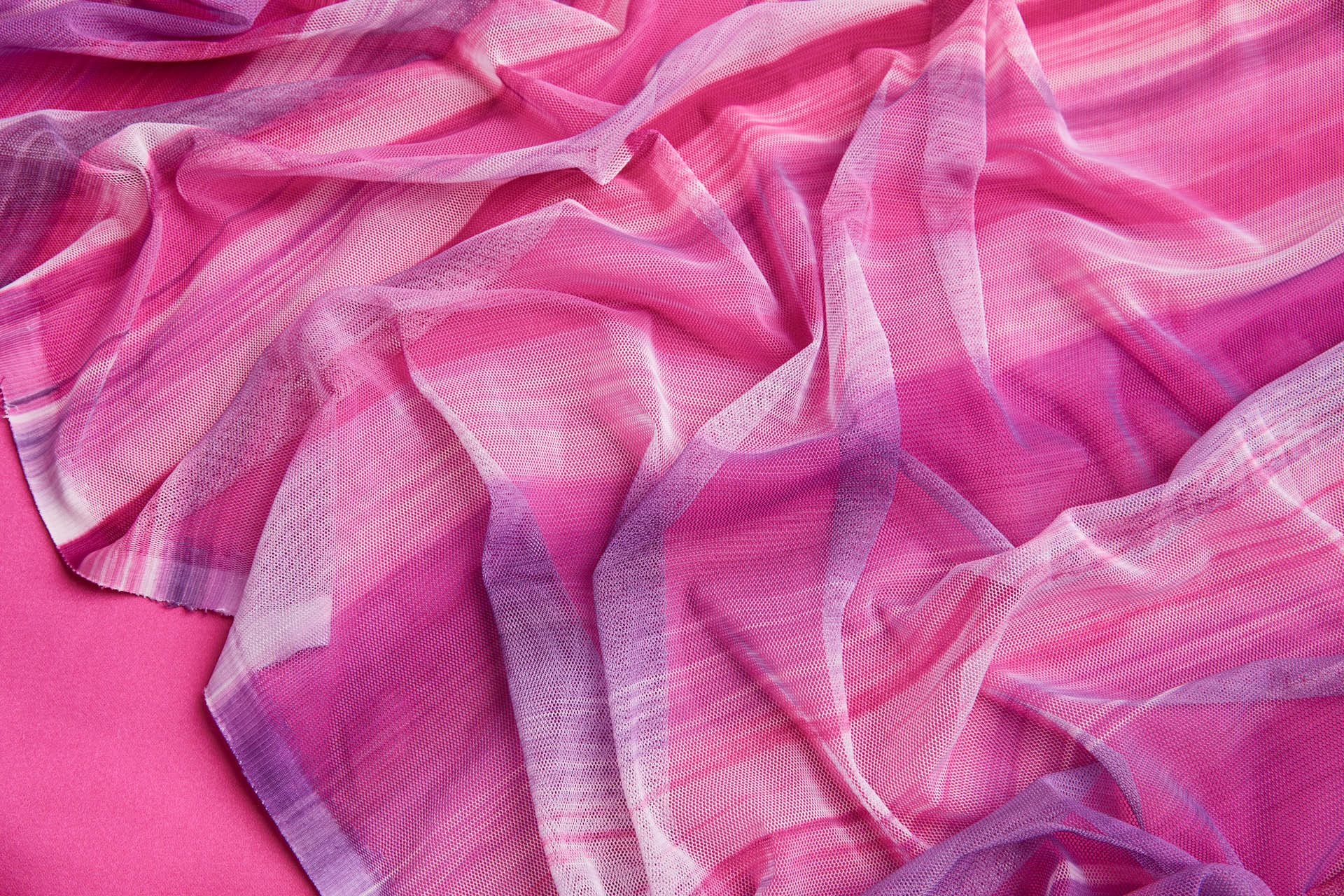 Stretch Tulle - Sunset Mesh - Purple fabric, image 6 of 14