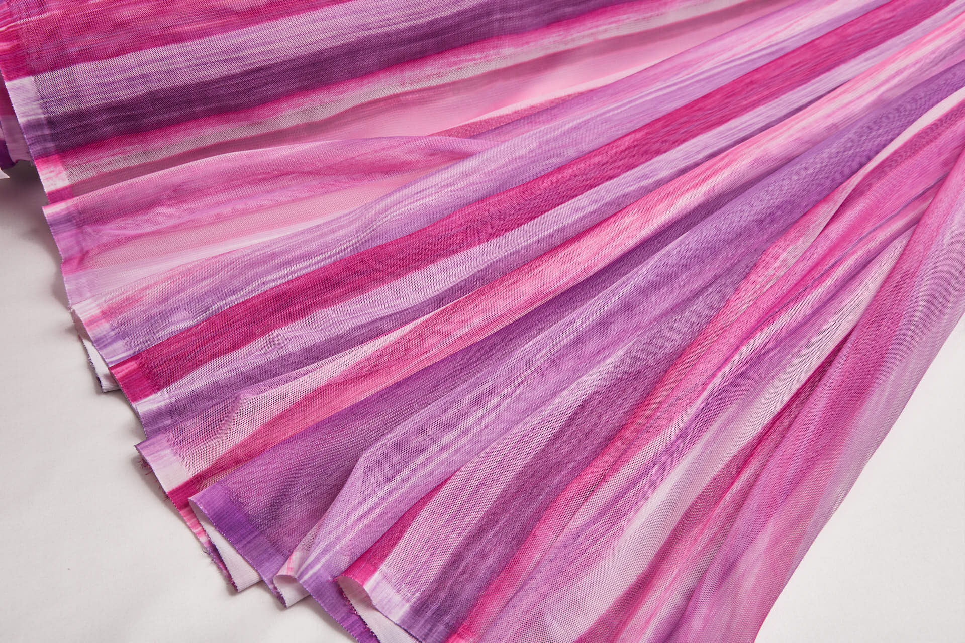 Stretch Tulle - Sunset Mesh - Purple fabric