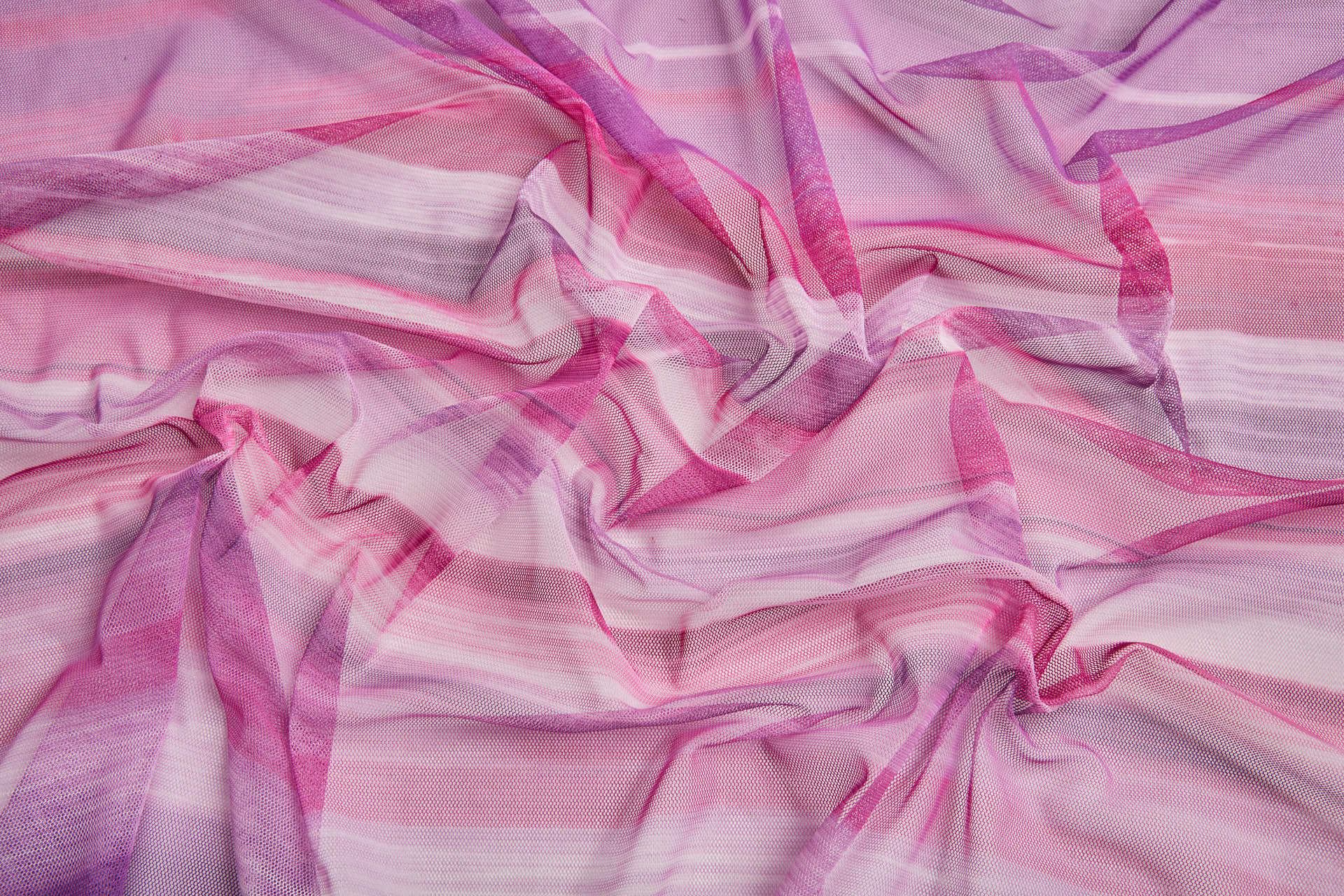 Stretch Tulle - Sunset Mesh - Purple fabric, image 7 of 14