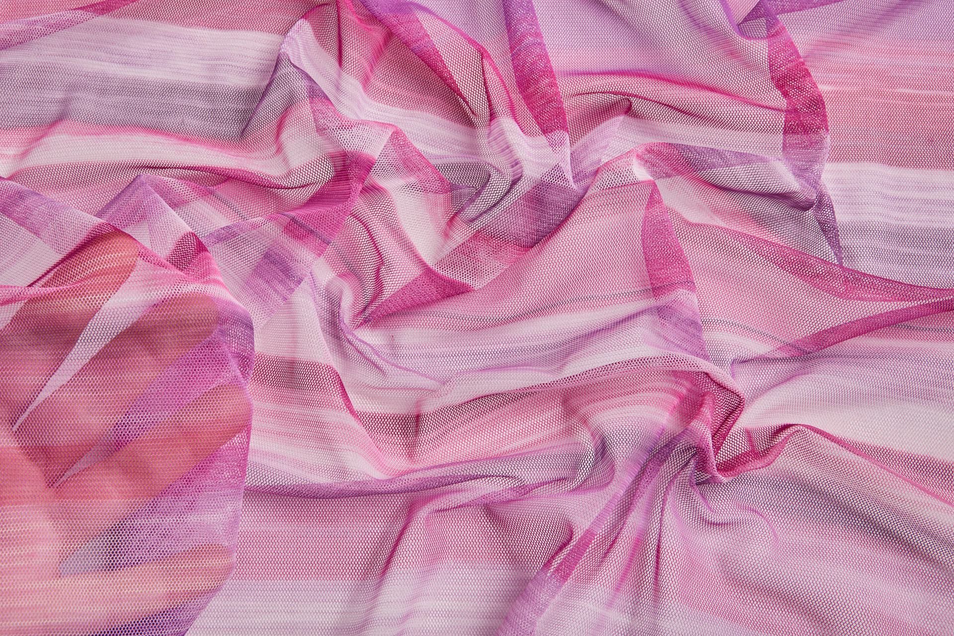 Stretch Tulle - Sunset Mesh - Purple fabric, image 8 of 14
