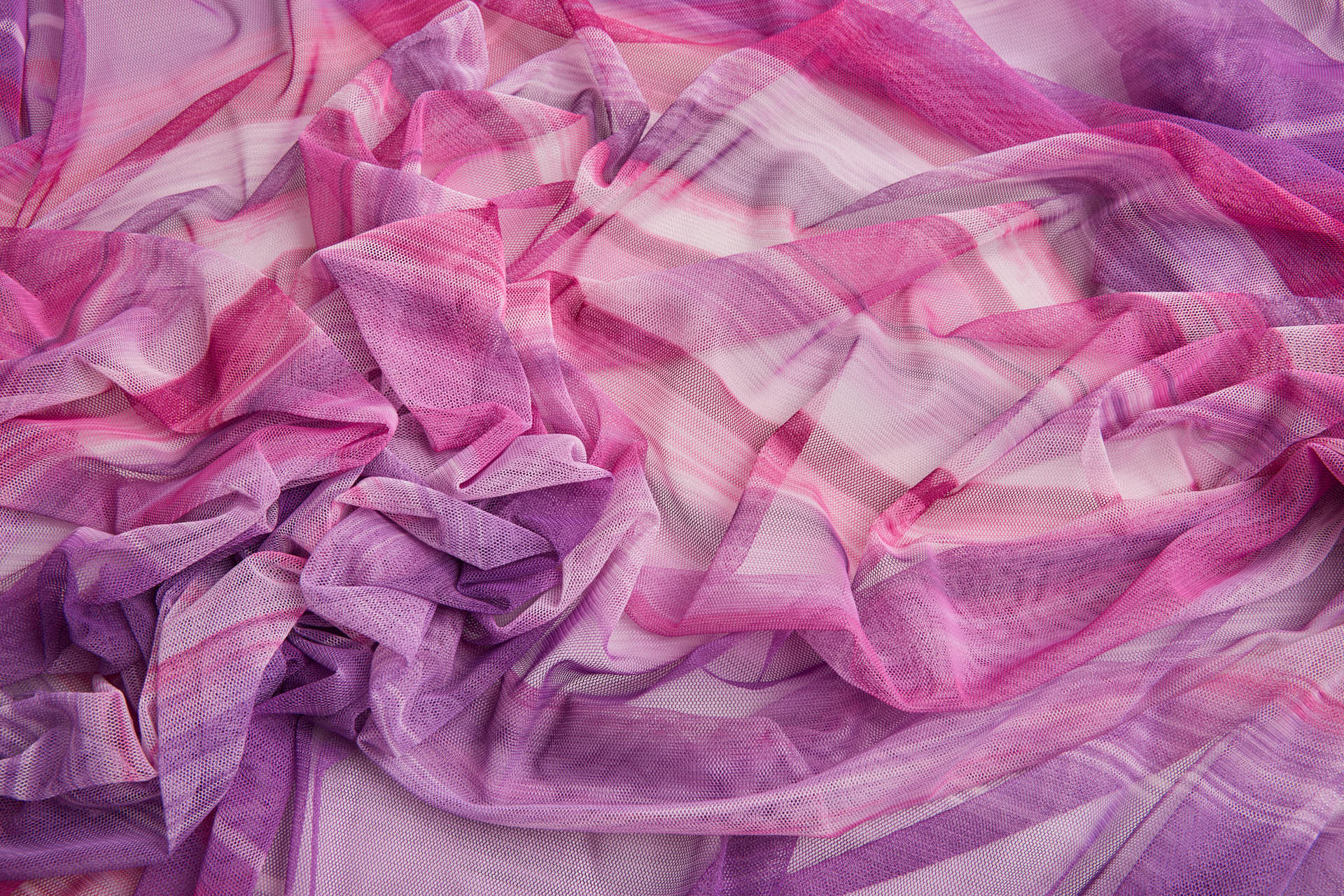 Stretch Tulle - Sunset Mesh - Purple fabric, image 11 of 14