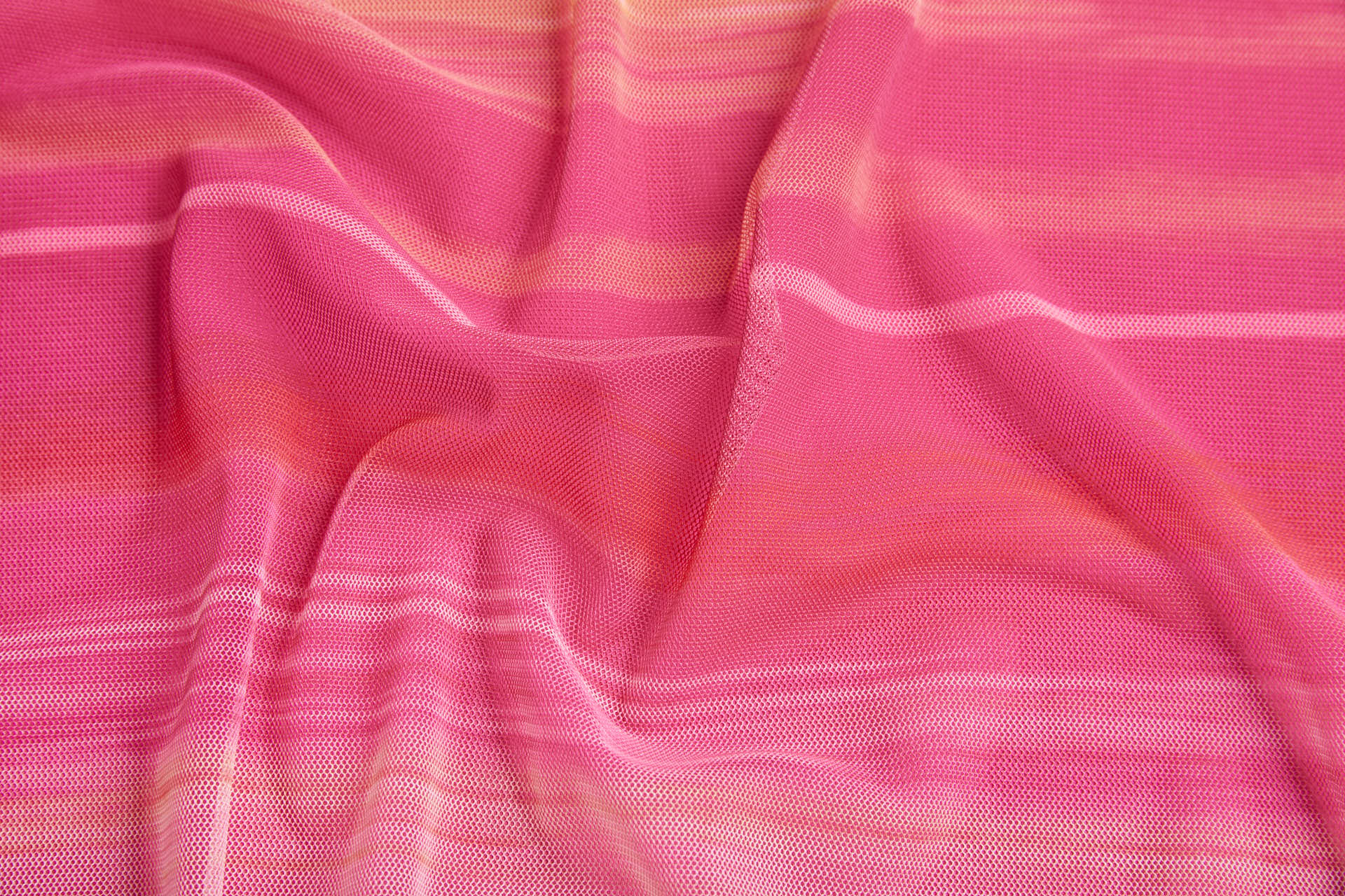 Stretch Tulle - Sunset Mesh - Pink and Orange fabric, image 14 of 15