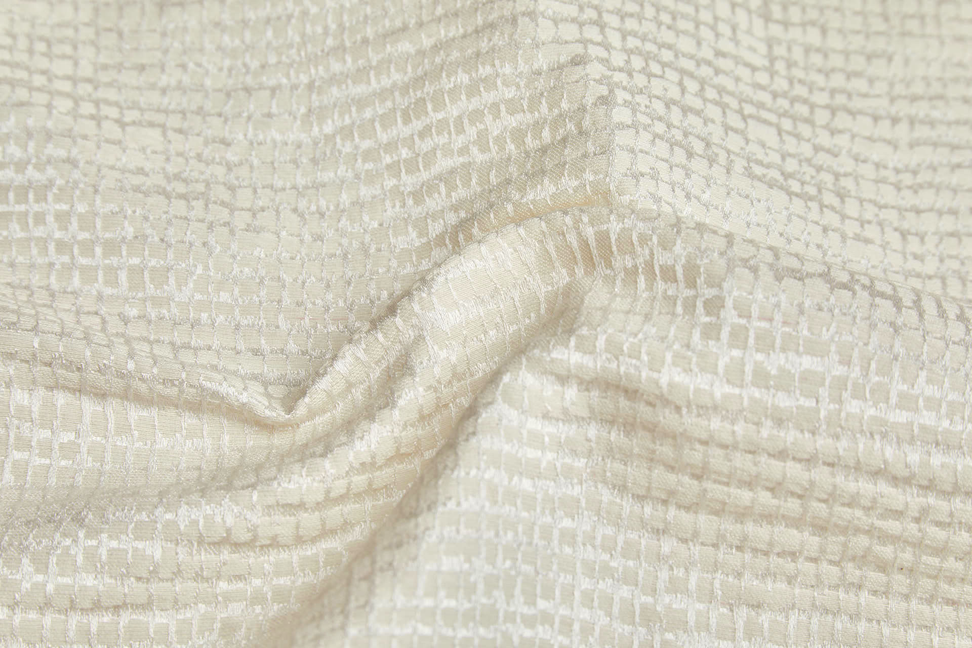 Textured Reversible Jacquard - Cream and Ivory fabric, image 2 of 9