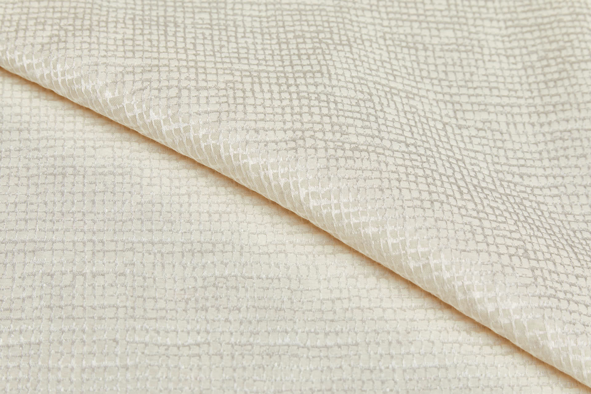 Textured Reversible Jacquard - Cream and Ivory fabric