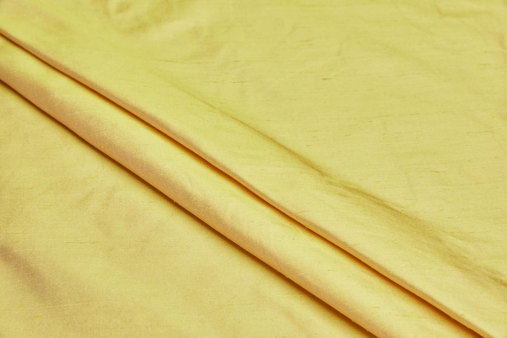 Silk Dupion - Sunny Yellow fabric, image 3 of 5