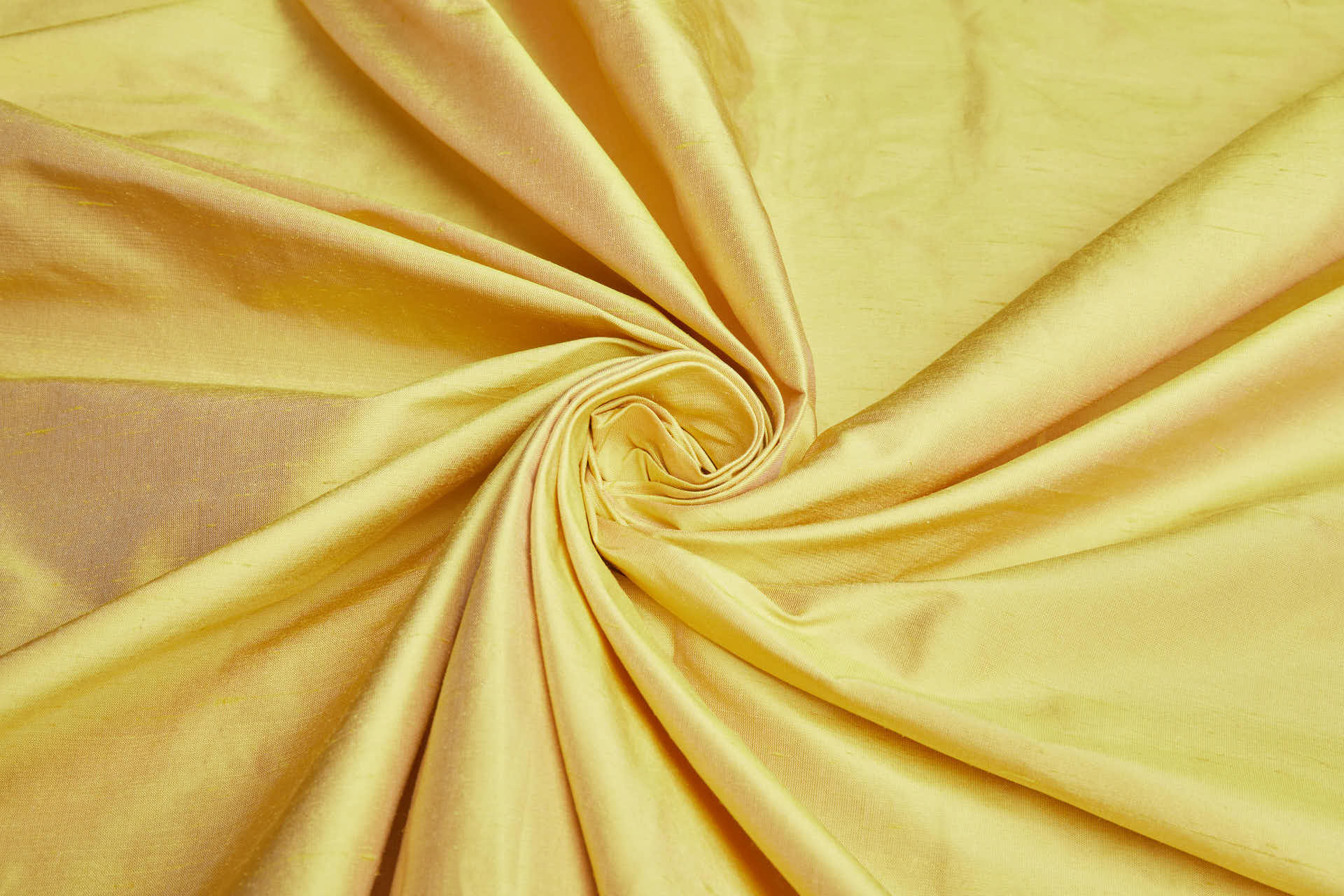 Silk Dupion - Sunny Yellow fabric