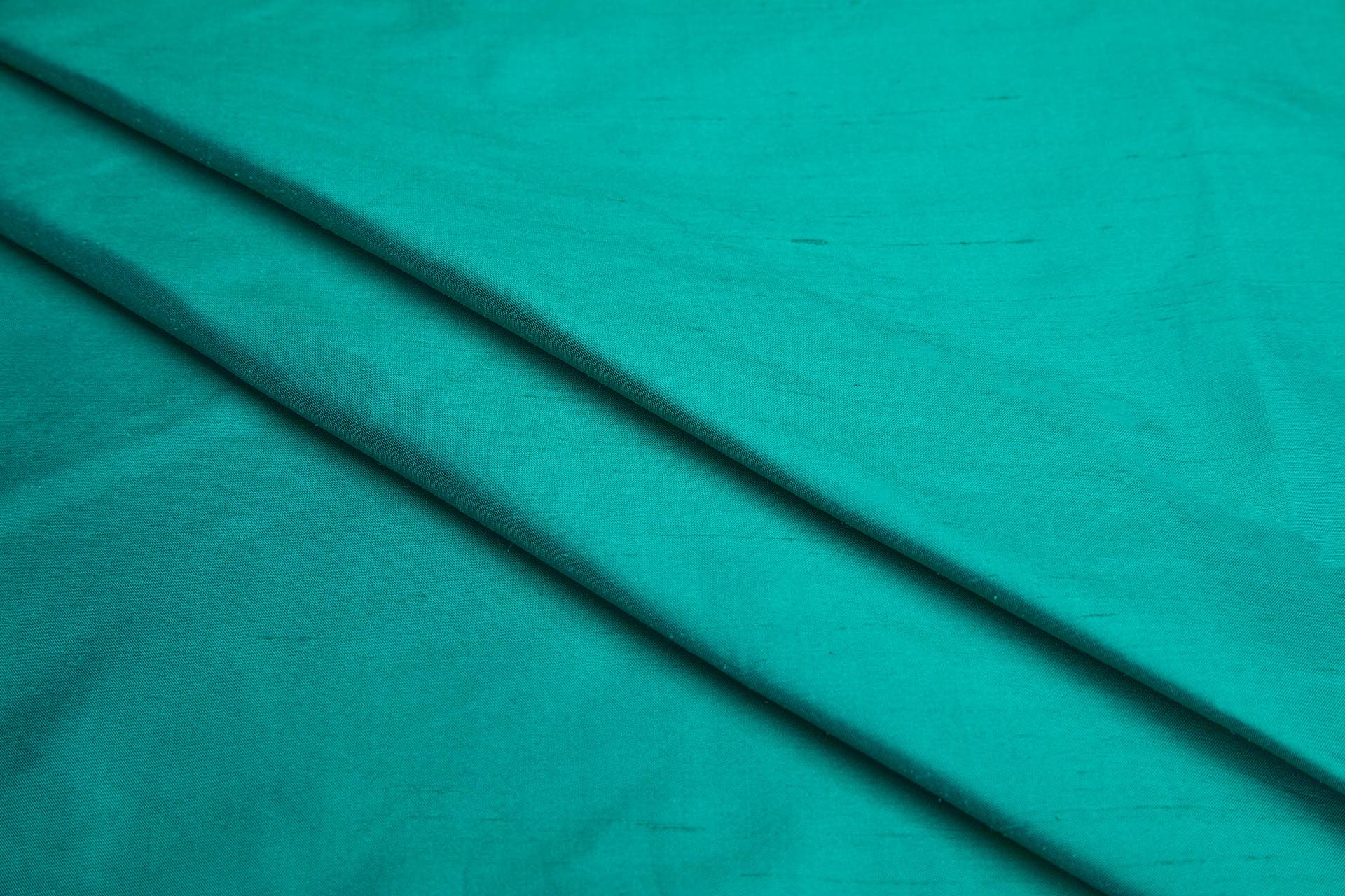 Silk Dupion - Jewel Green fabric, image 3 of 5