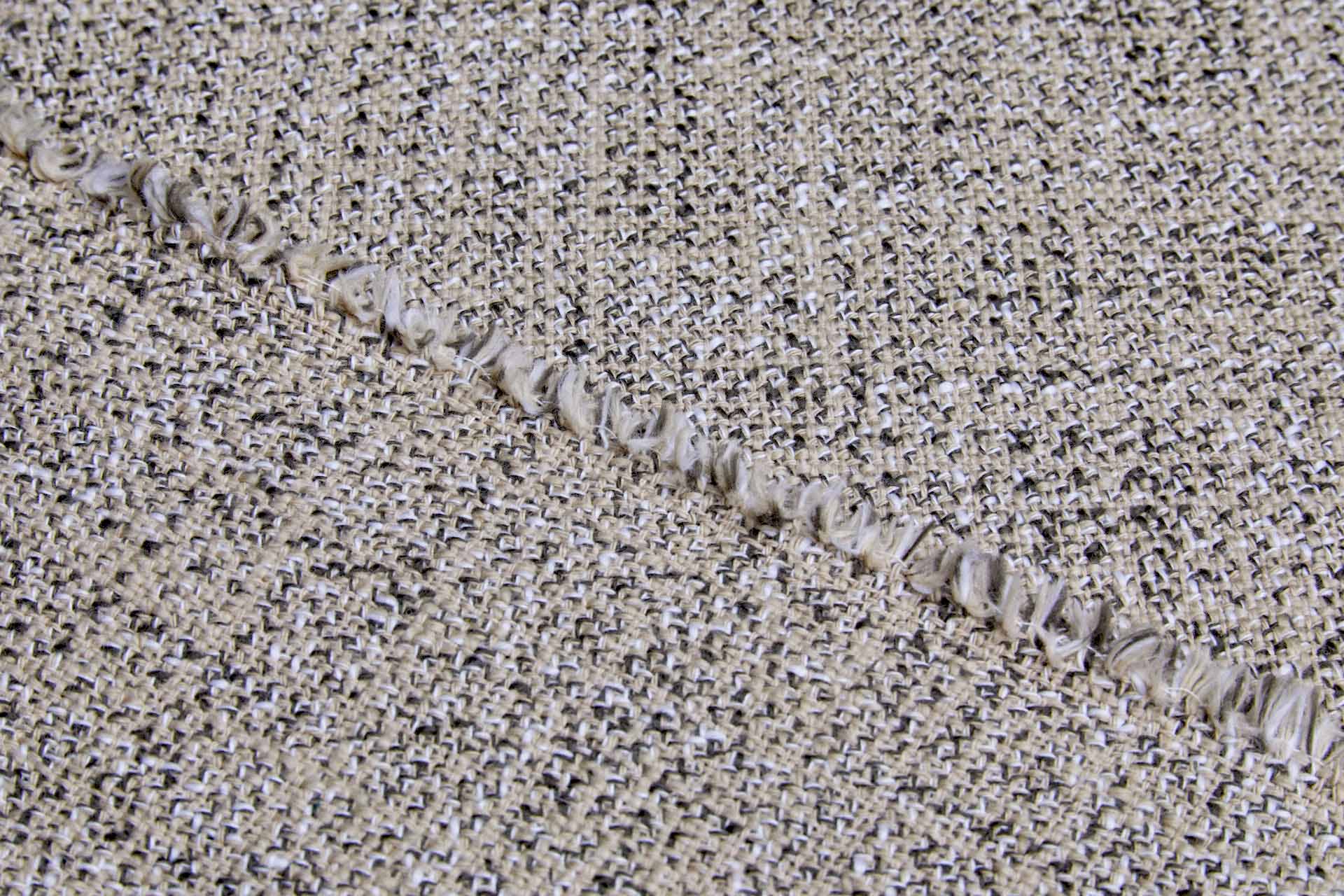 Cotton Tweed-like Weave - Stone, Charcoal and White fabric, image 7 of 9