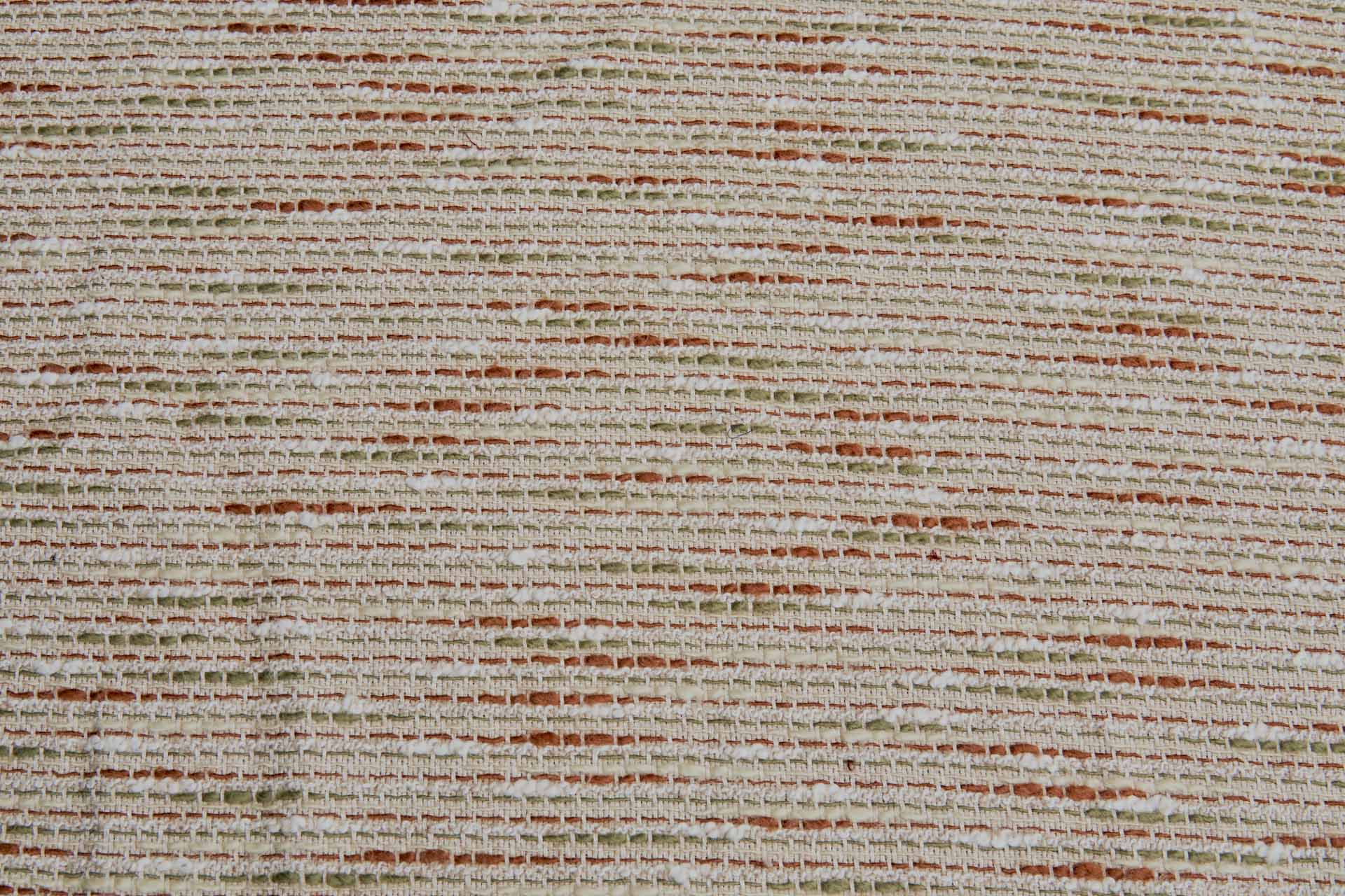Cotton and Linen Slub Weave - Sienna, Olive and Natural fabric, image 9 of 9