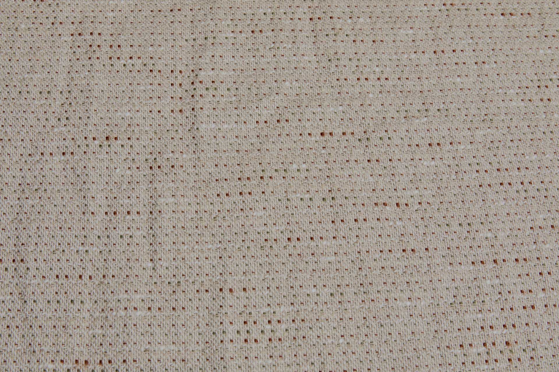 Cotton and Linen Slub Weave - Sienna, Olive and Natural fabric, image 6 of 9