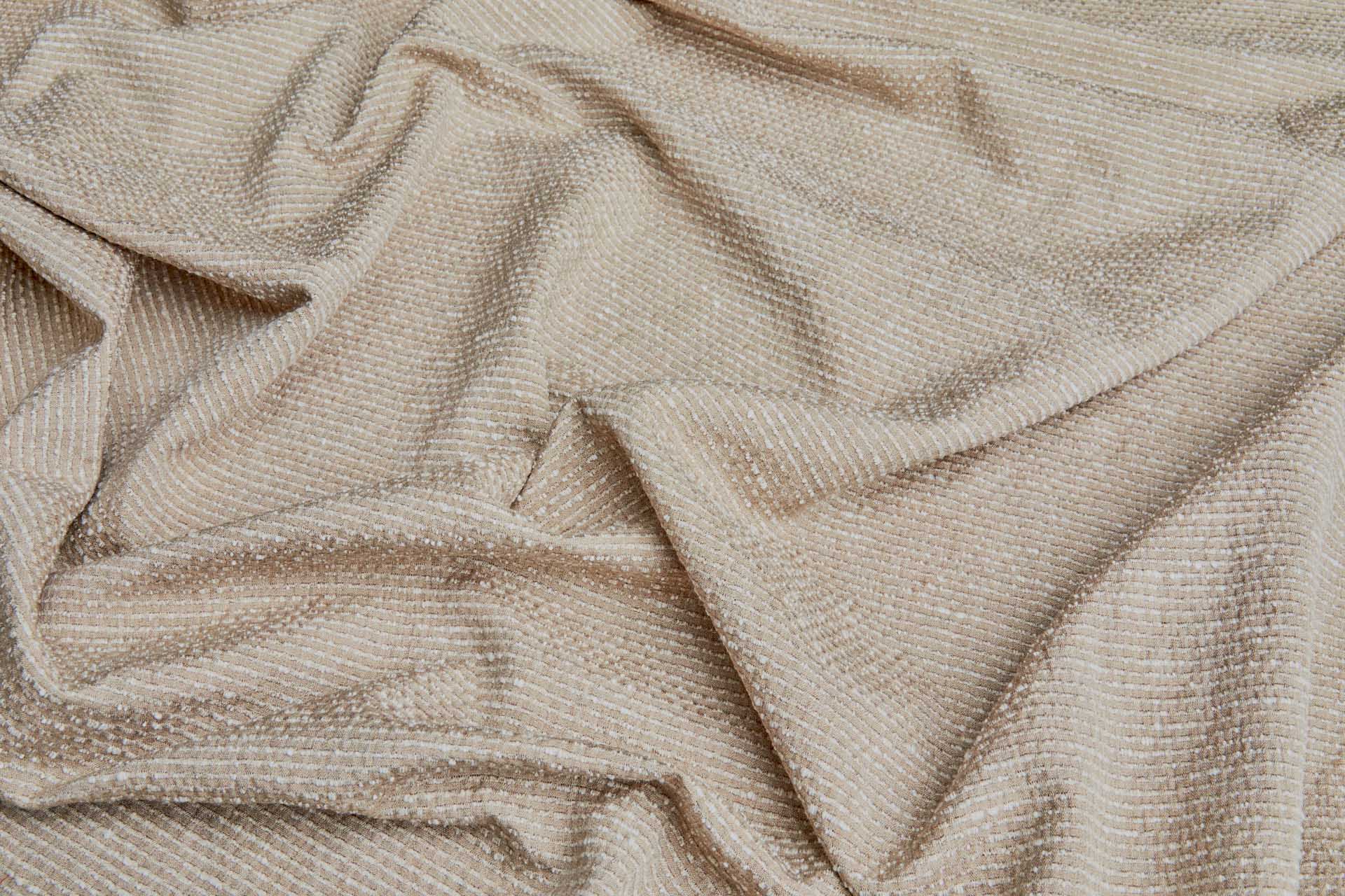 Cotton and Linen Slub Weave - Stone and Ecru / Off White fabric, image 10 of 11