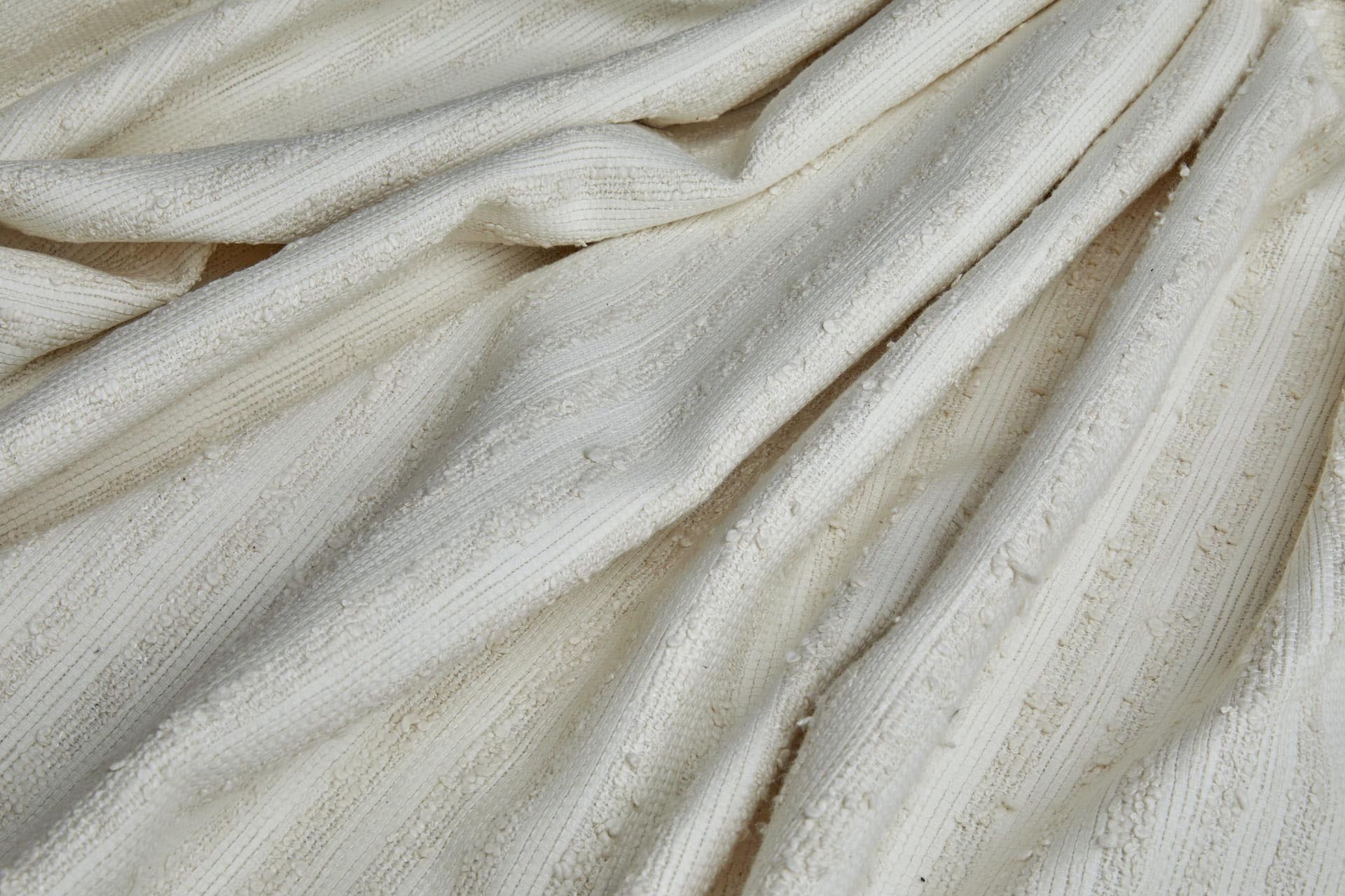 Boucle Texture Stripe fabric Ecru