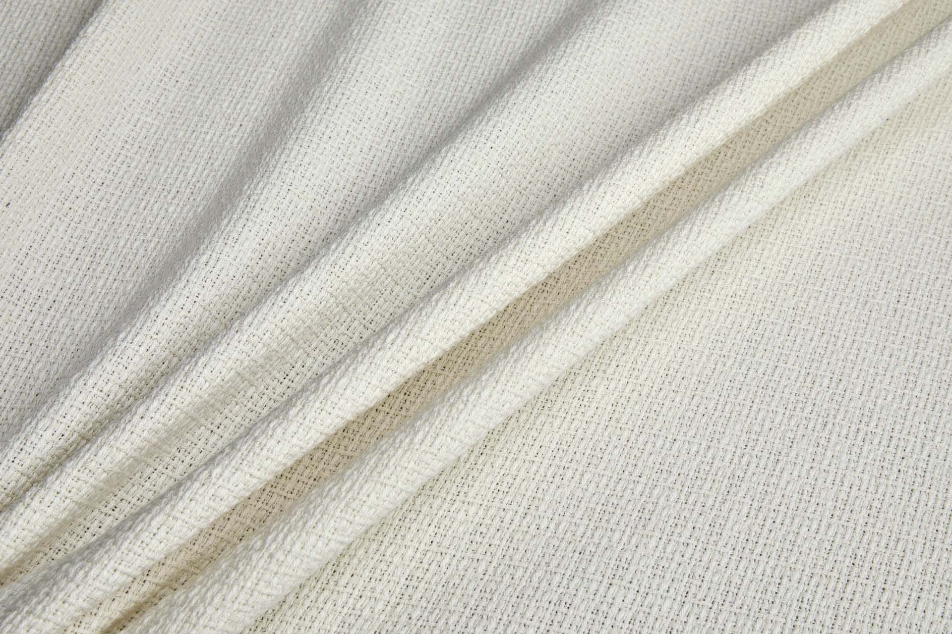 Textured Loose Weave Natural Cotton fabric