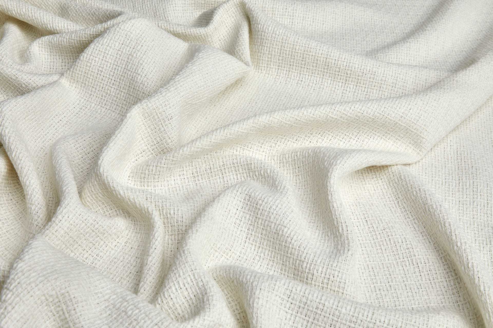 Textured Loose Weave Natural Cotton fabric, image 5 of 8
