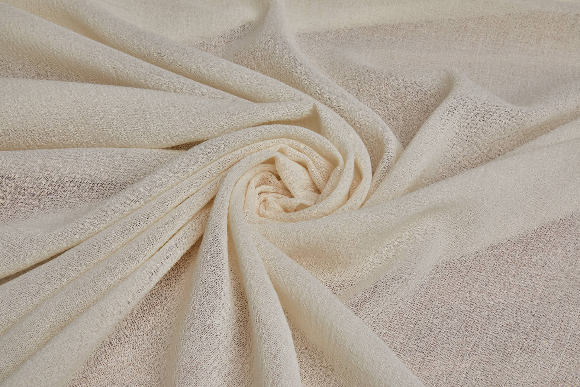 Wool Crepe Muslin - Ivory fabric, image 3 of 6