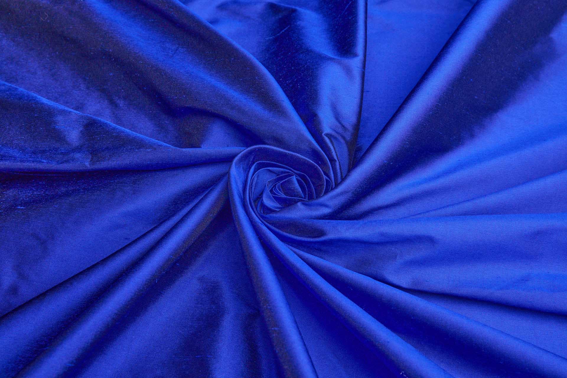 Silk Dupion - Dark Royal Blue fabric