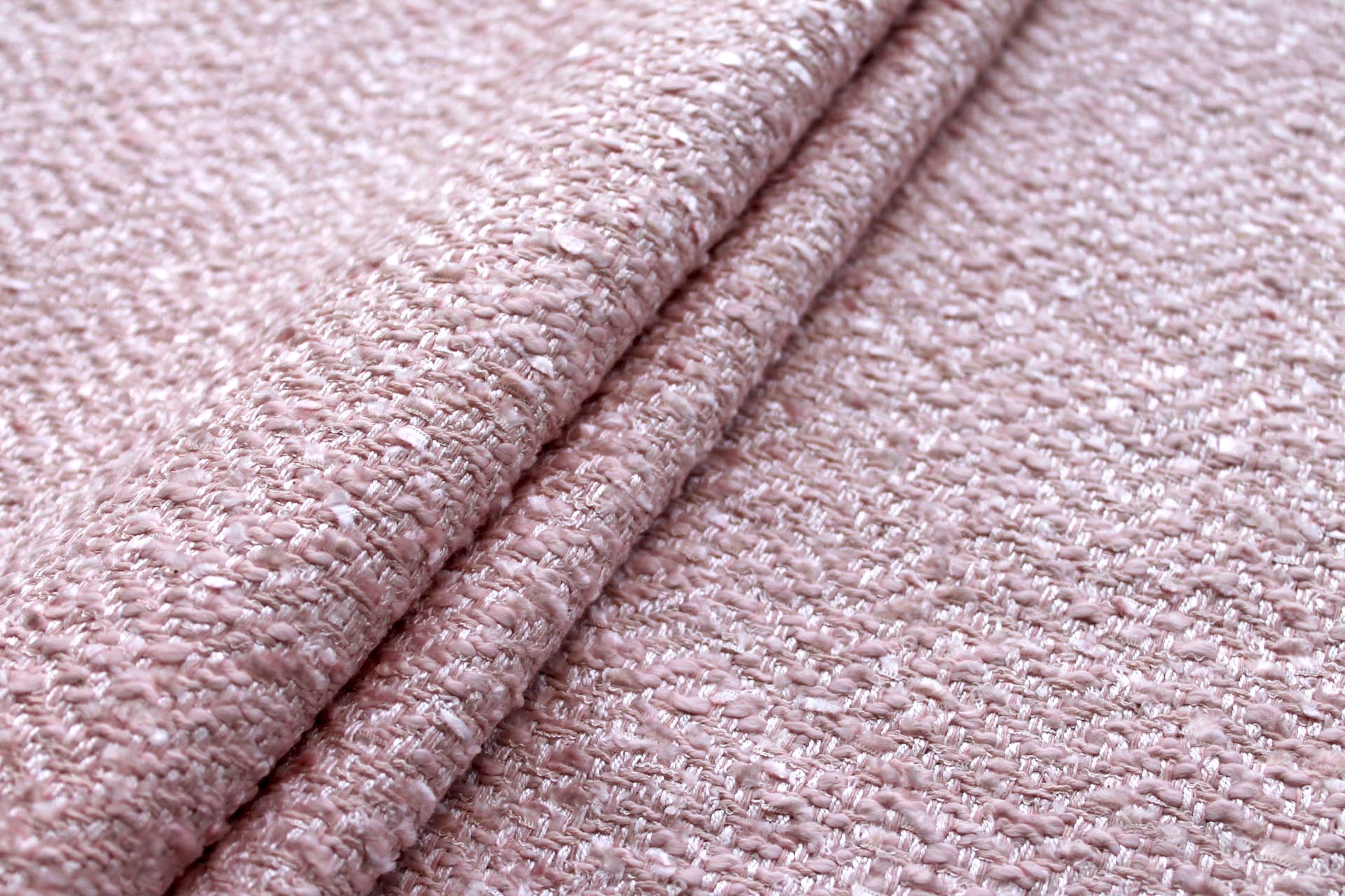 Chunky Herringbone Matka - Pink fabric, image 4 of 7