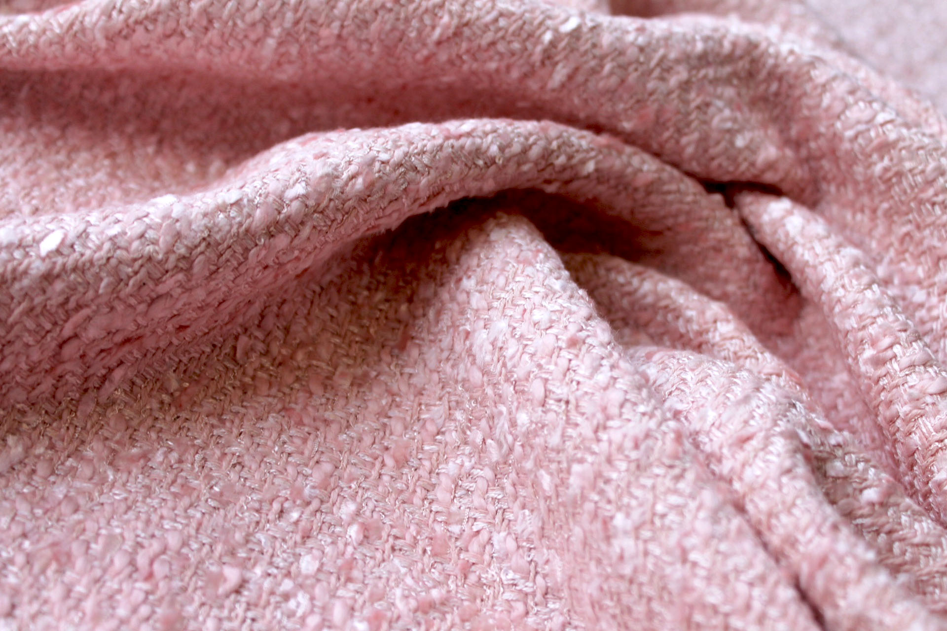 Chunky Herringbone Matka - Pink fabric, image 5 of 7