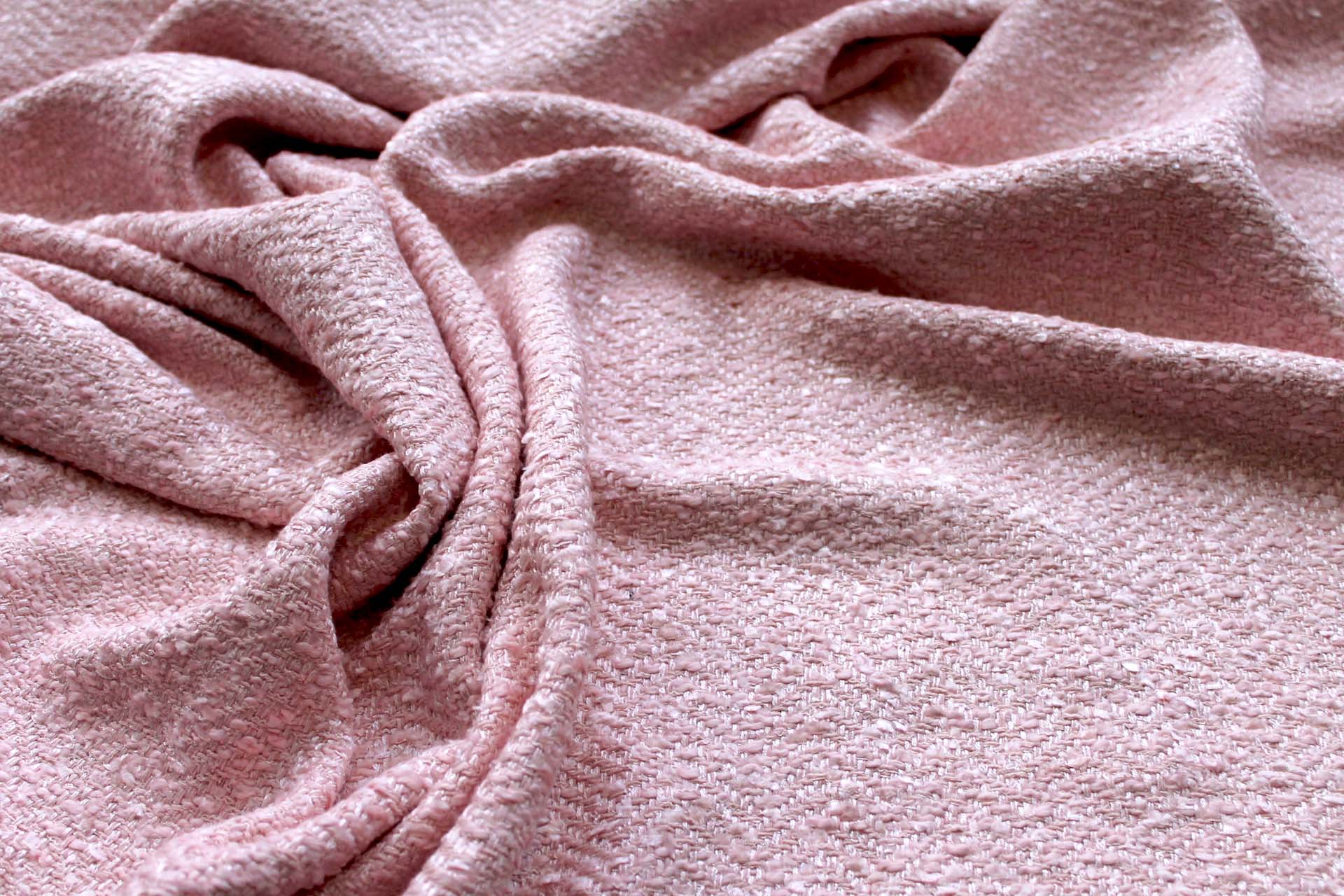Chunky Herringbone Matka - Pink fabric, image 6 of 7
