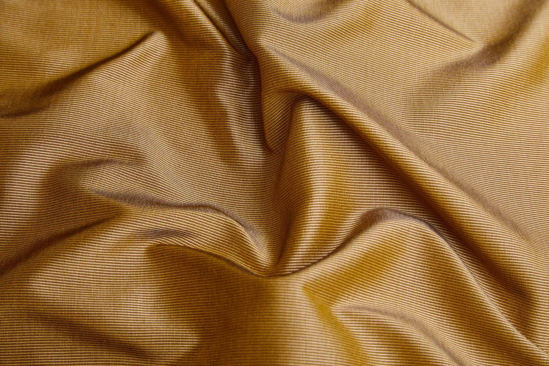 Heavy Weight Silk Taffeta - 3-Tone - Chocolate, Cream and Golden fabric, image 2 of 8