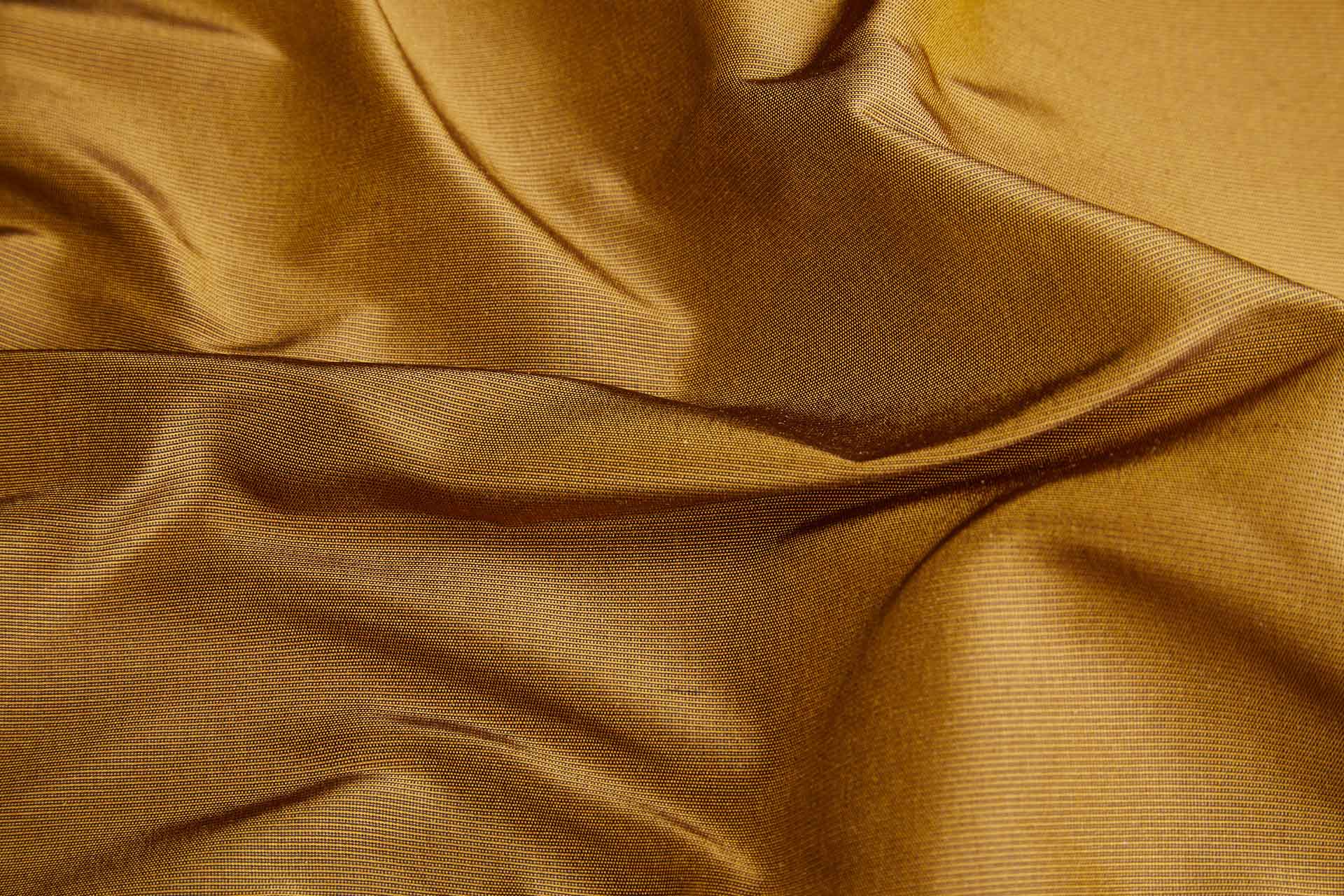 Heavy Weight Silk Taffeta - 3-Tone - Caramel and Ink fabric, image 2 of 8
