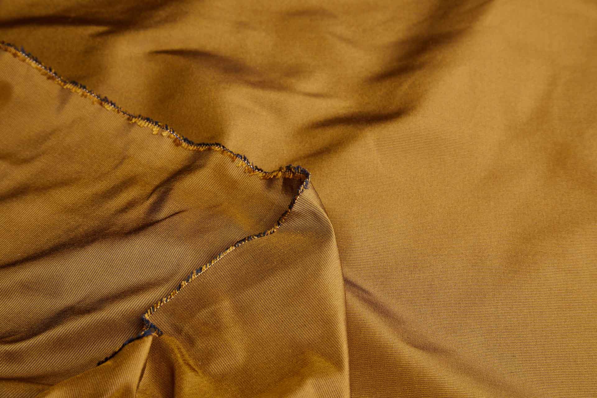 Heavy Weight Silk Taffeta - 3-Tone - Caramel and Ink fabric, image 5 of 8