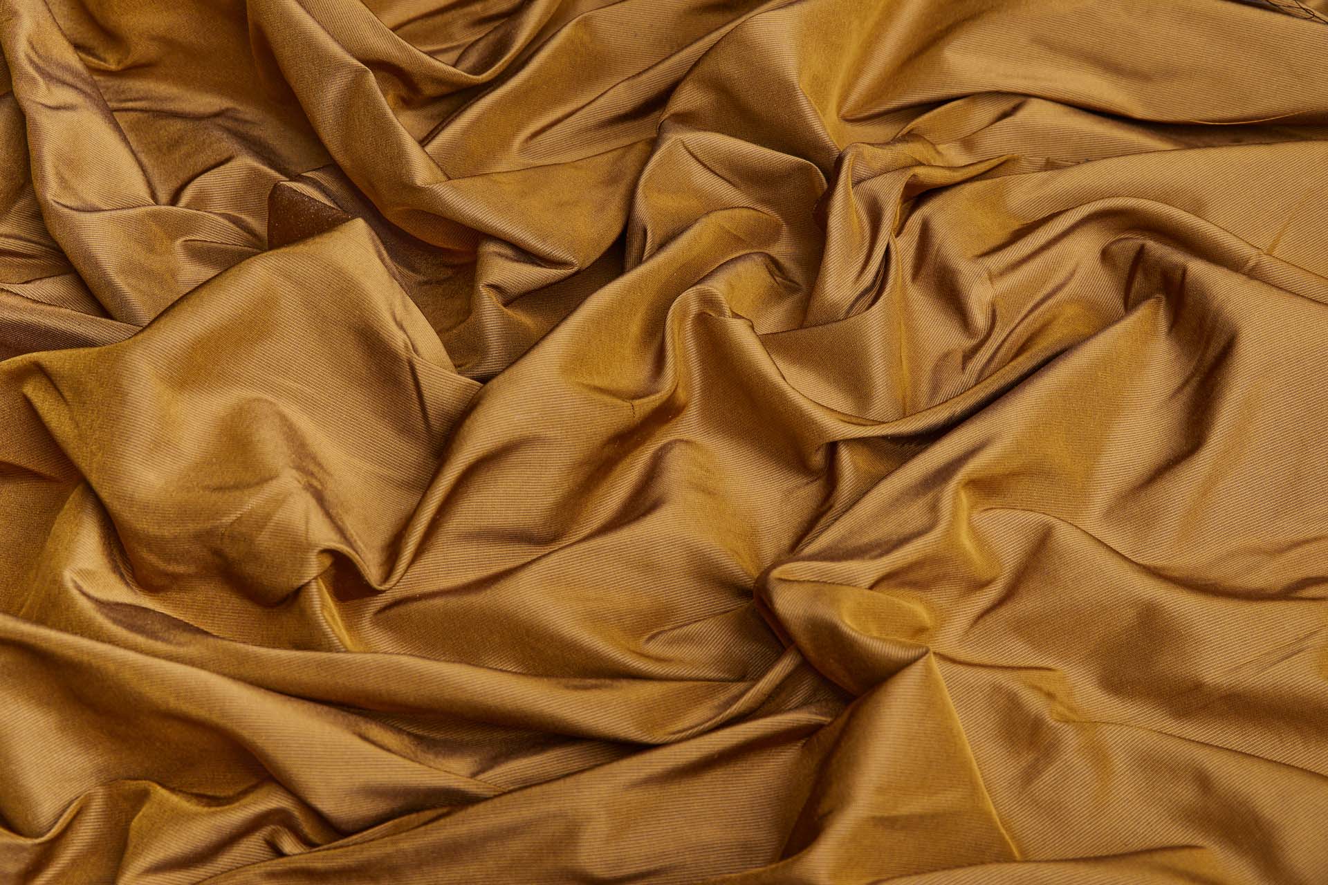 Heavy Weight Silk Taffeta - 3-Tone - Caramel and Ink fabric, image 7 of 8