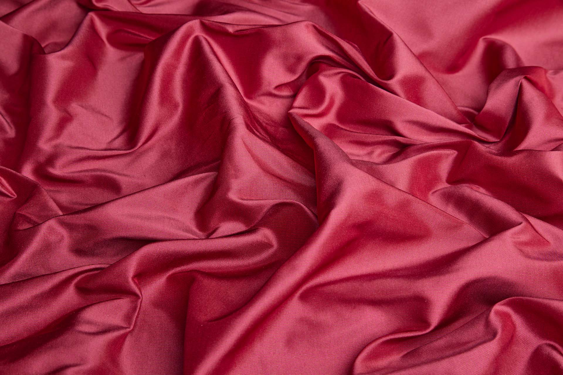 Heavy Weight Silk Taffeta - 3-Tone - Fuchsia, Brown and Maroon fabric, image 5 of 8