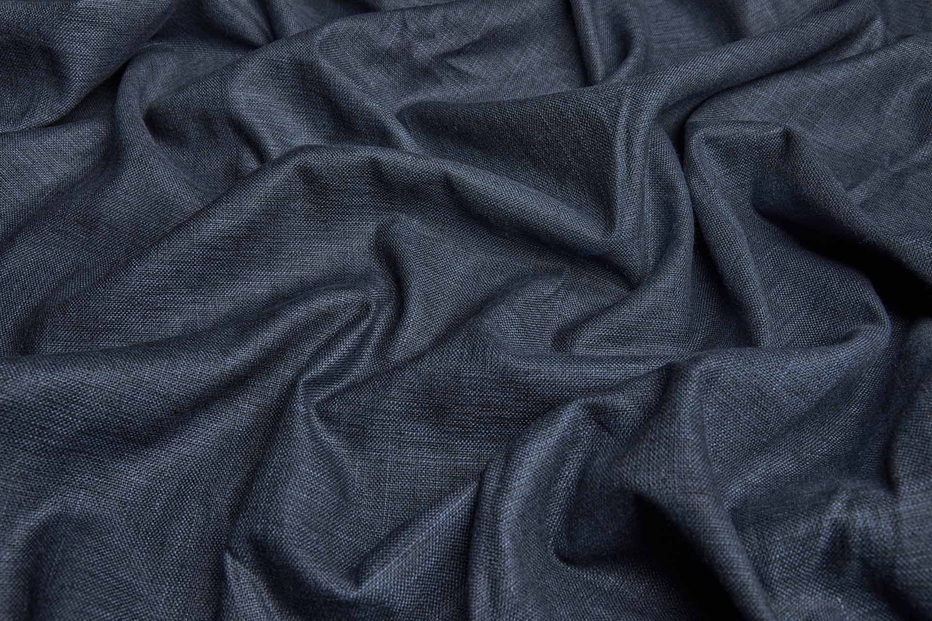 Silk and Cotton Matka - Ink Blue fabric, image 4 of 6