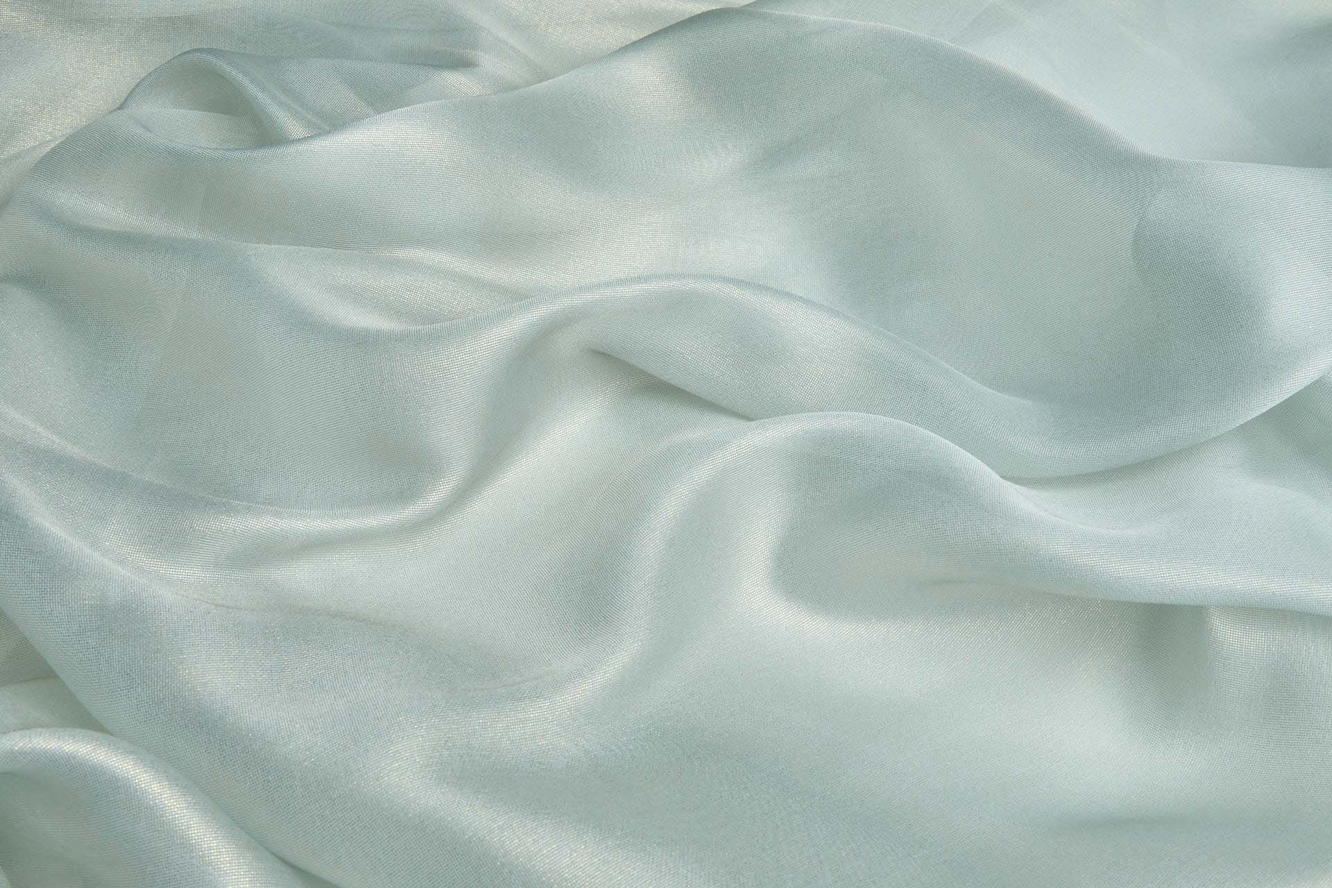 Mint Textured Soft Organza with Gold Foil fabric, image 4 of 7
